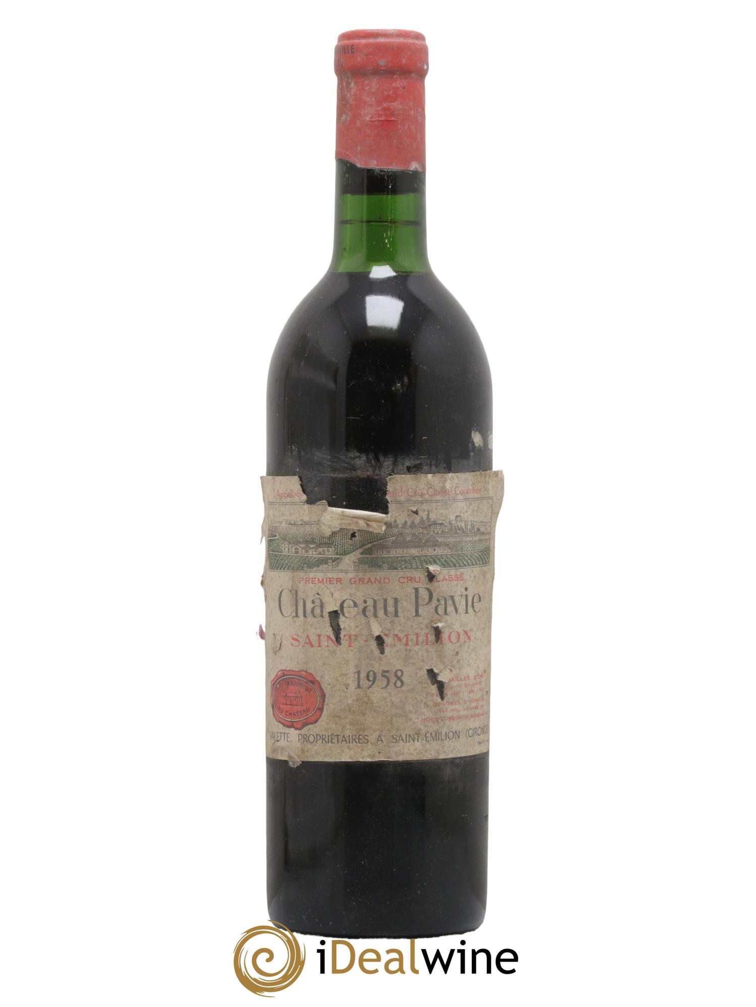 Château Pavie 1er Grand Cru Classé A 1958 - Lot de 1 bouteille - 0