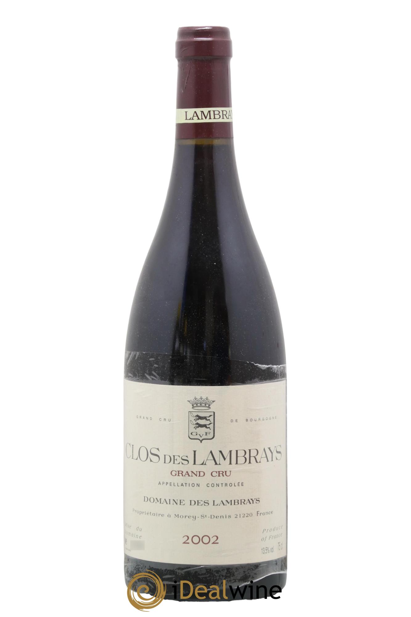 Clos des Lambrays Grand Cru Domaine des Lambrays 2002 - Lot de 1 bouteille - 0