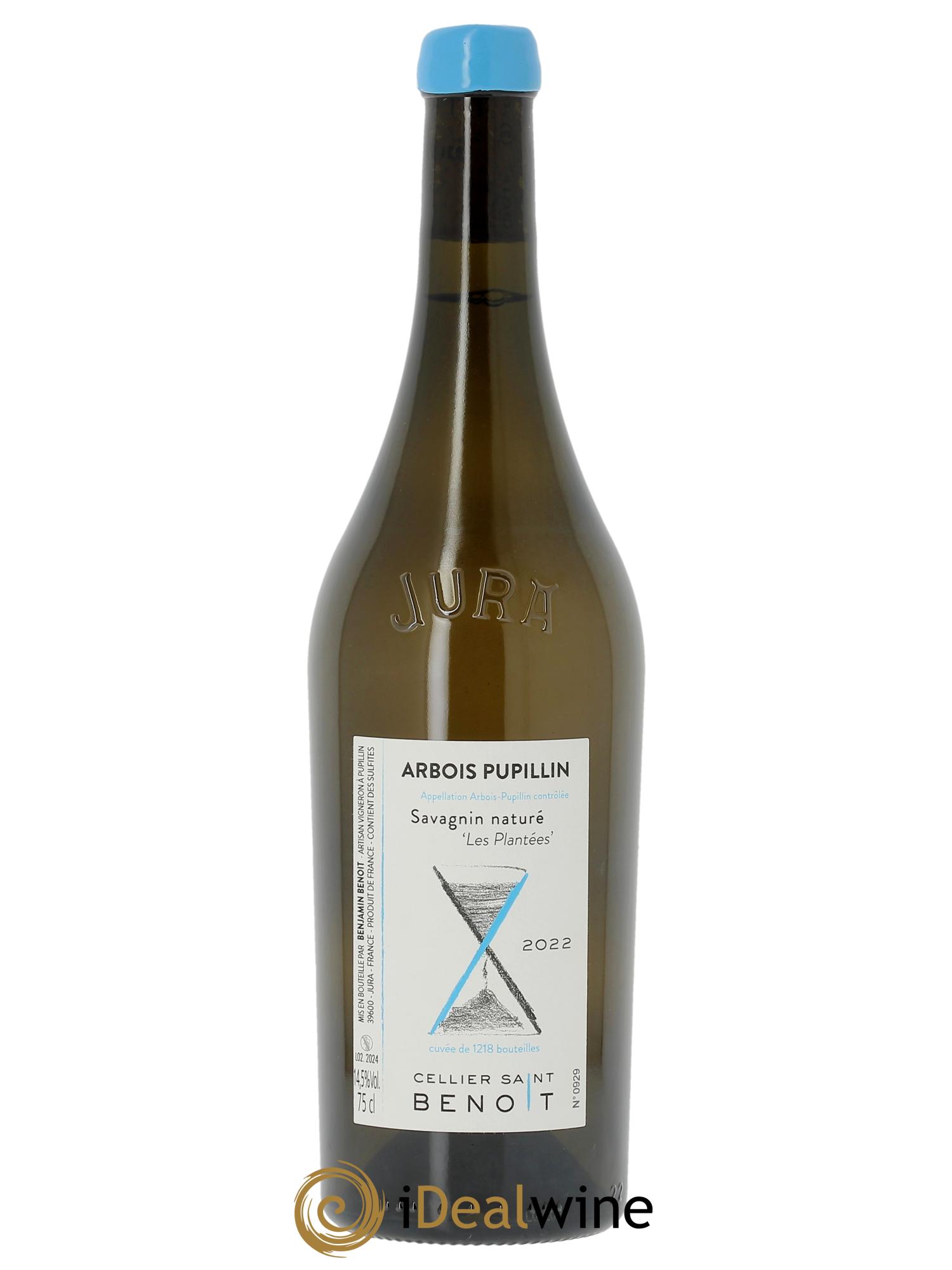 Arbois-Pupillin Les Plantées Cellier Saint Benoît 2022 - Lot de 1 bouteille - 0