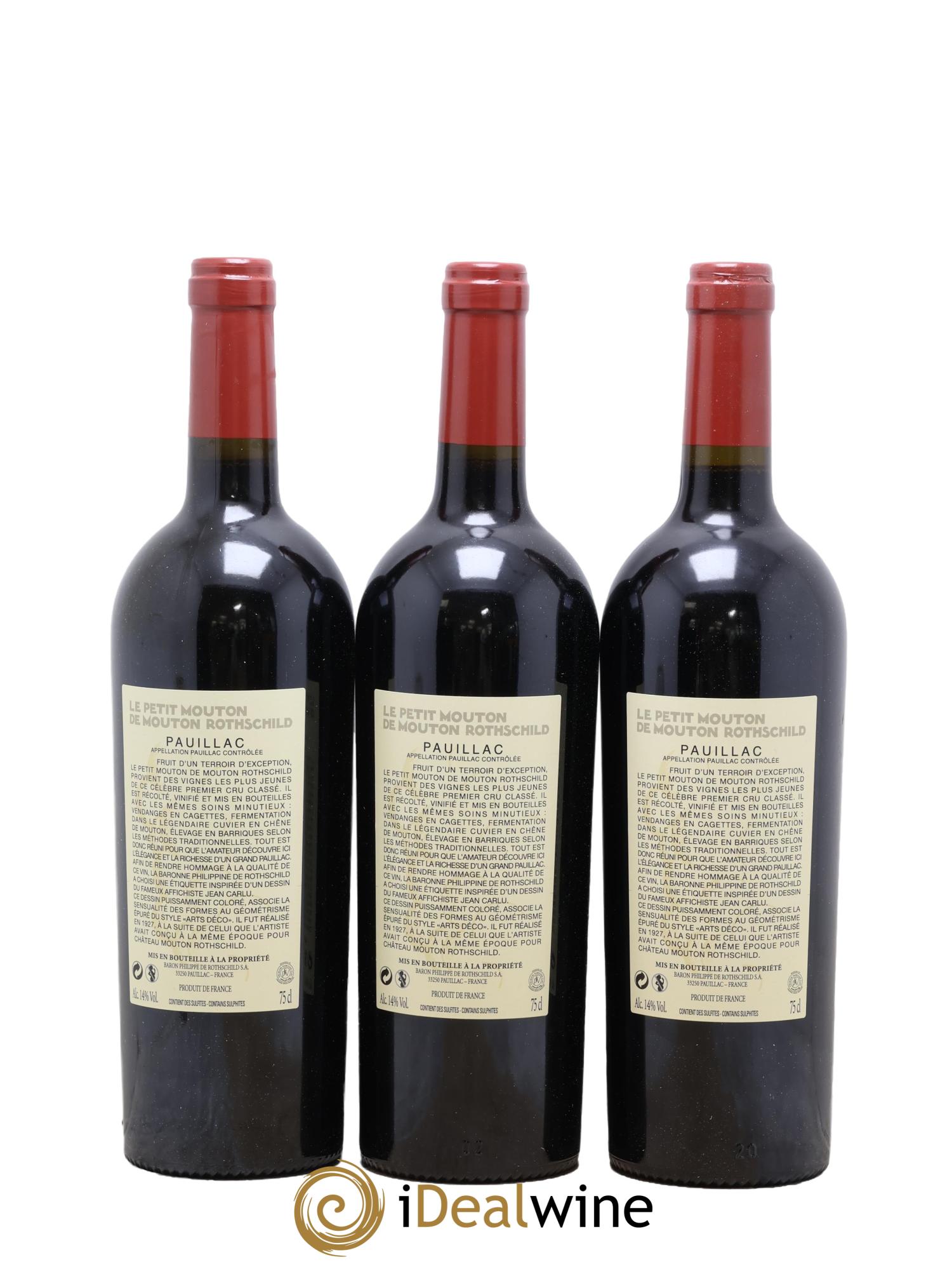 Petit Mouton Second Vin 2018 - Lot de 3 bouteilles - 1