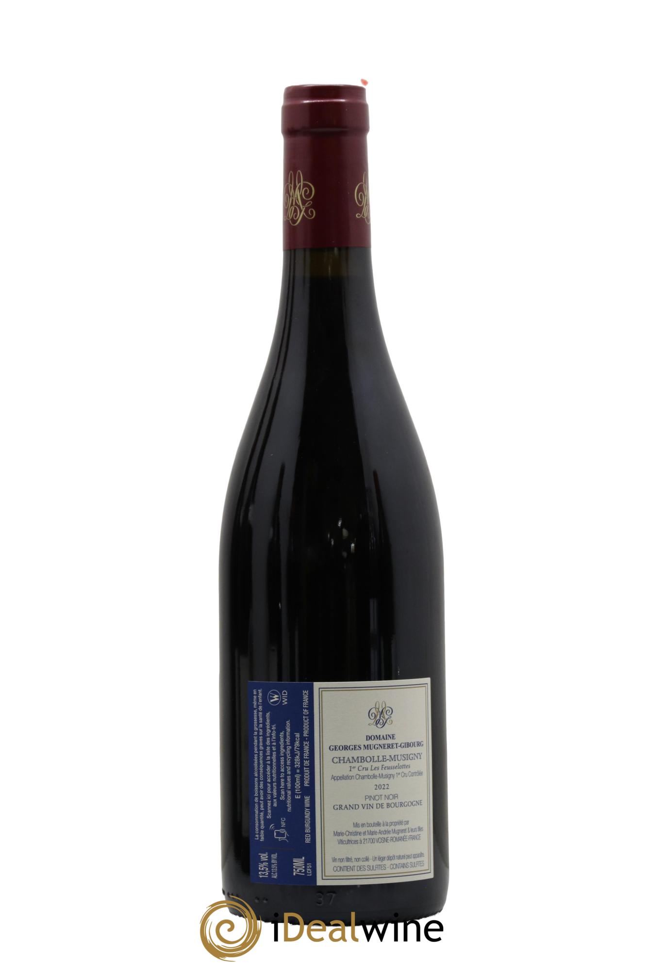 Chambolle-Musigny 1er Cru Les Feusselottes Georges Mugneret (Domaine) 2022 - Lotto di 1 bottiglia - 1