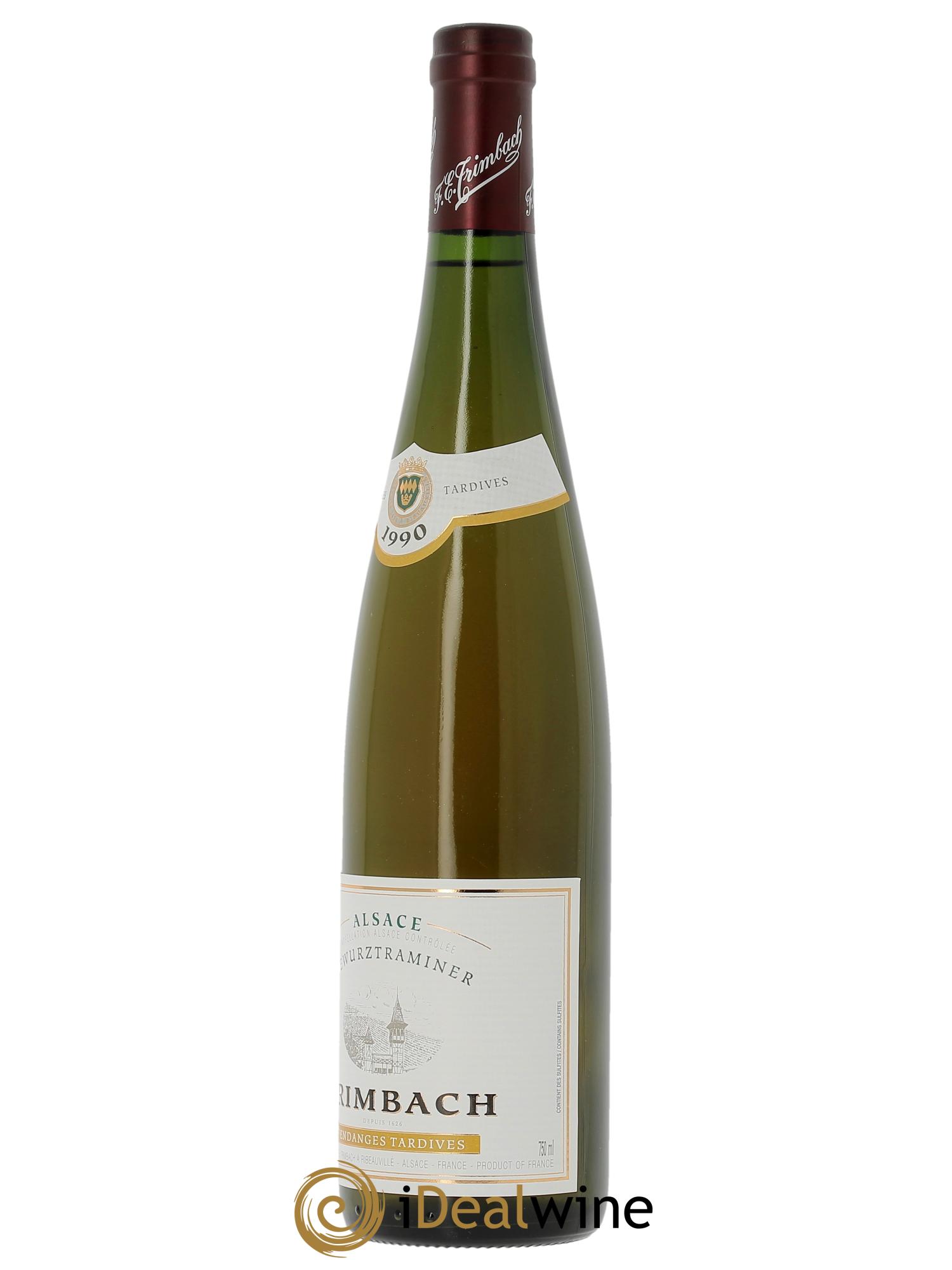 Alsace Gewurztraminer Vendanges Tardives Trimbach (Domaine)  1990 - Lotto di 1 bottiglia - 1