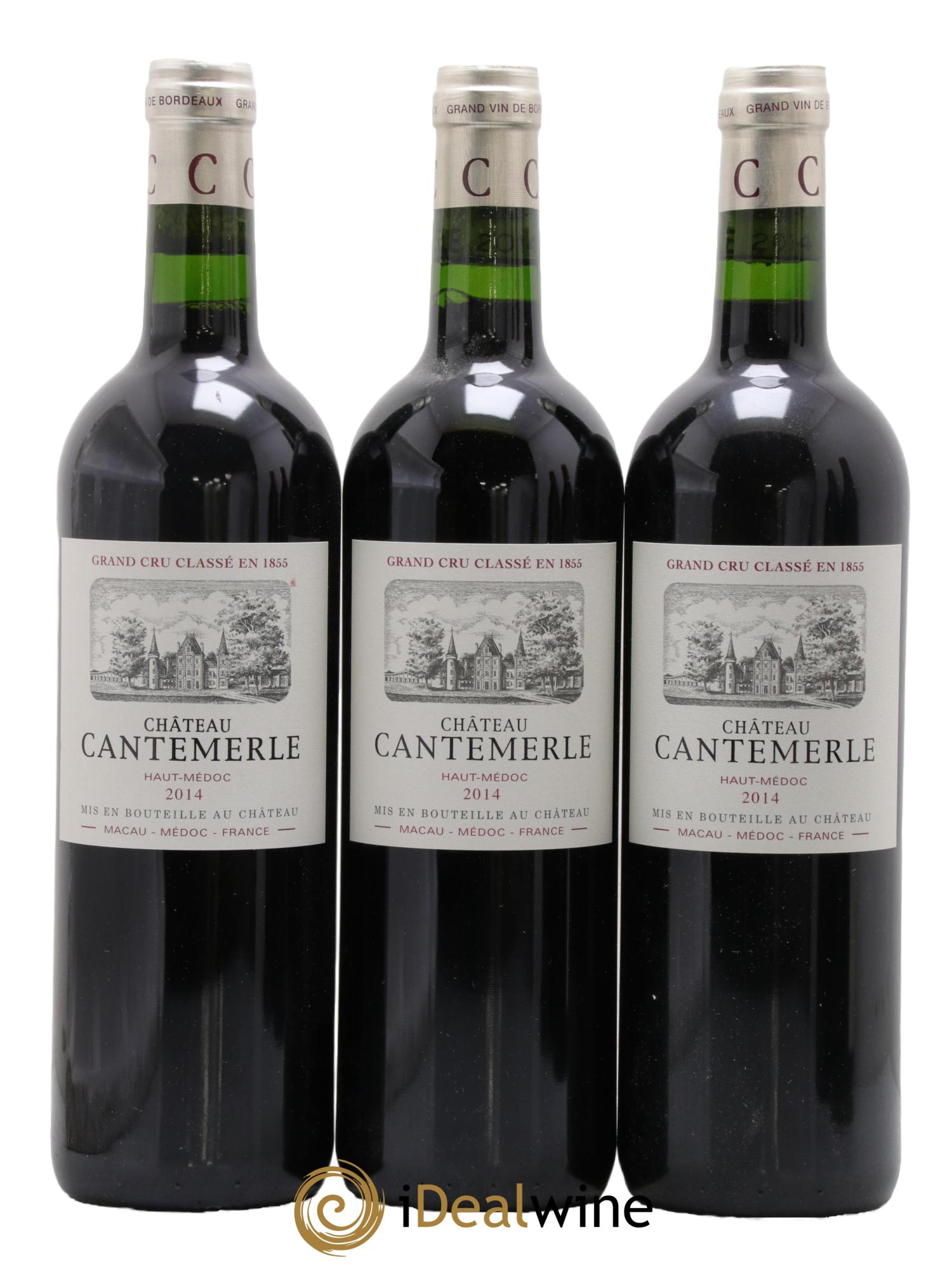 Château Cantemerle 5ème Grand Cru Classé 2014 - Lot de 3 bouteilles - 0