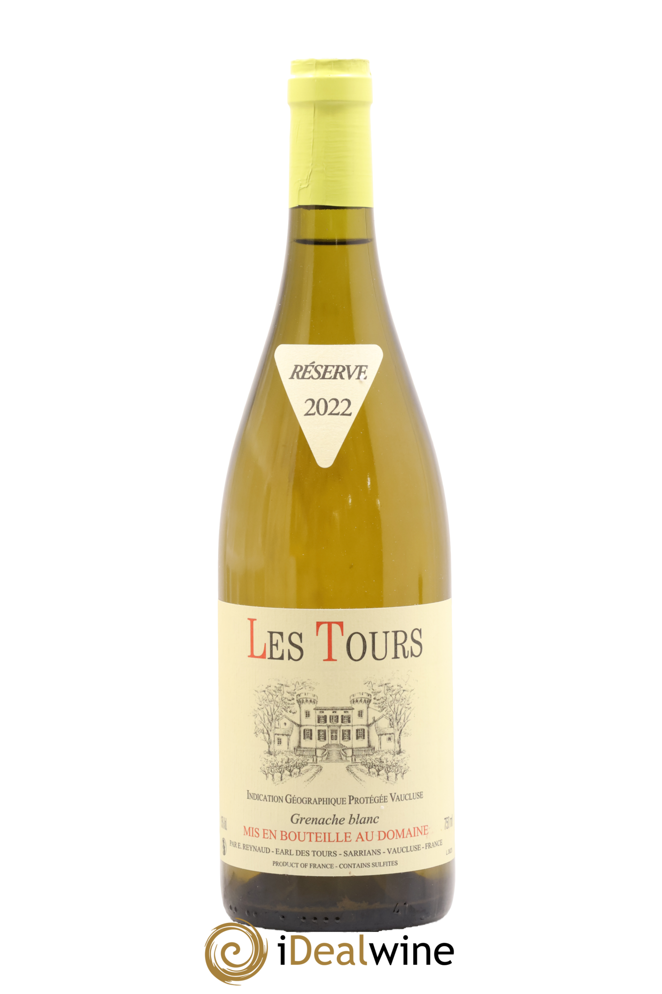 Vaucluse (Vin de Pays de Vaucluse) Les Tours Grenache Blanc Emmanuel Reynaud 2022 - Lot de 1 bouteille - 0