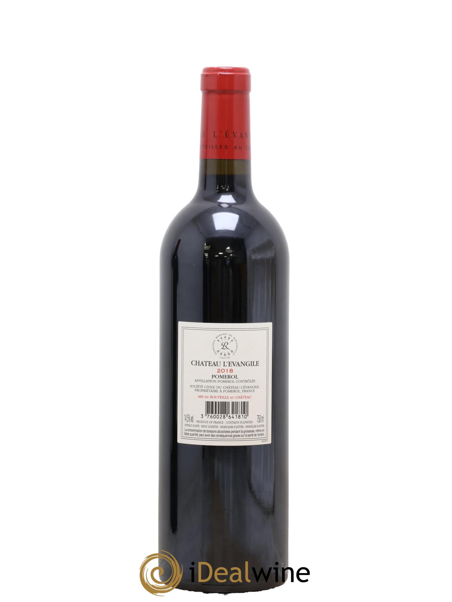 Château l' Évangile 2018 - Lot de 1 bouteille - 1