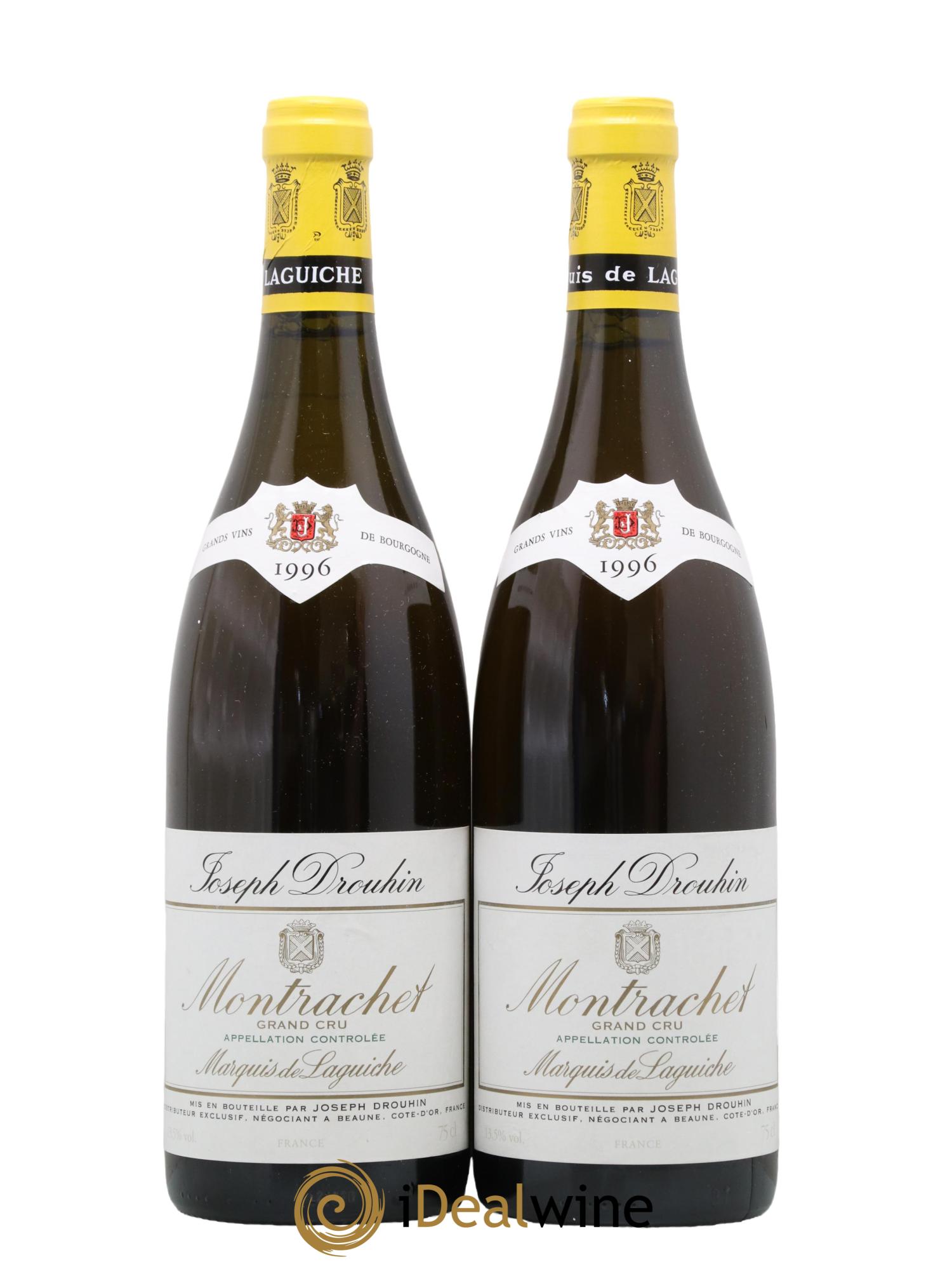 Montrachet Grand Cru Marquis de Laguiche Joseph Drouhin 1996 - Lot de 2 bouteilles - 0