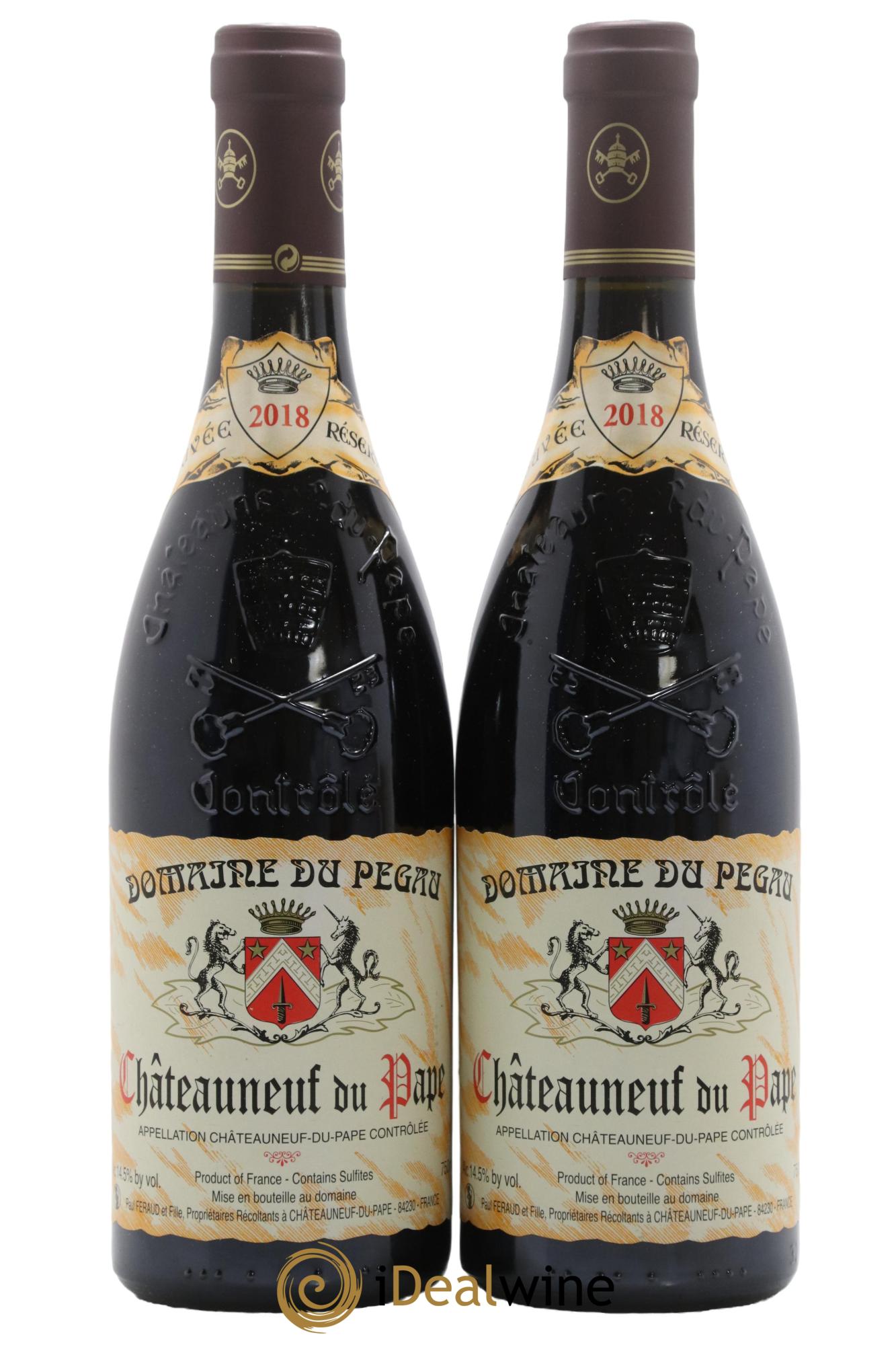 Châteauneuf-du-Pape Domaine du Pégau Cuvée Réservée Paul et Laurence Féraud 2018 - Lot de 2 bouteilles - 0
