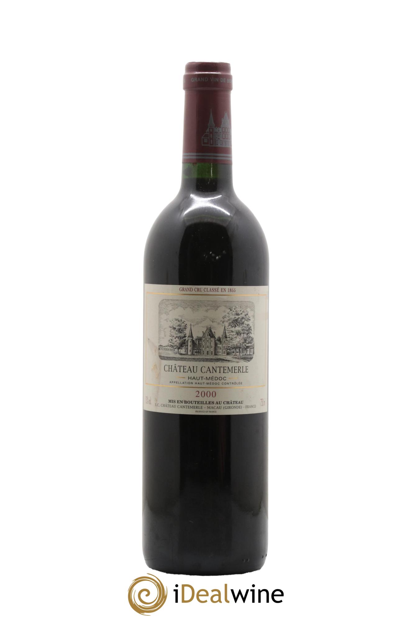 Château Cantemerle 5ème Grand Cru Classé 2000 - Posten von 1 Flasche - 0
