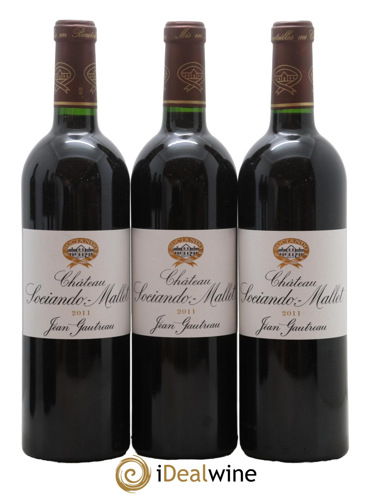 Château Sociando Mallet 2011 - Posten von 6 Flaschen - 1