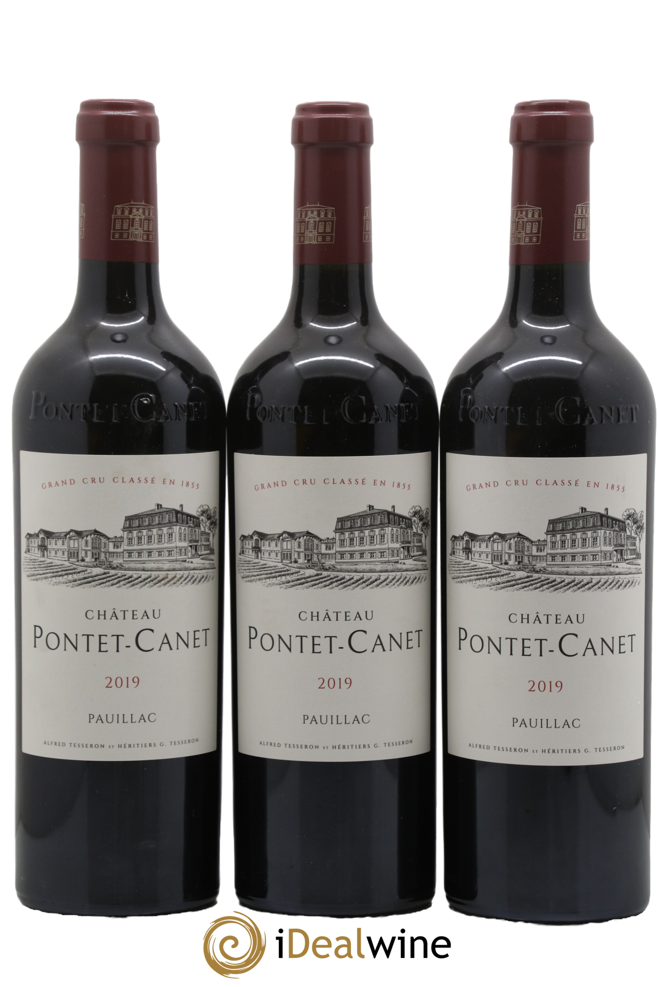 Château Pontet Canet 5ème Grand Cru Classé 2019 - Posten von 3 Flaschen - 0