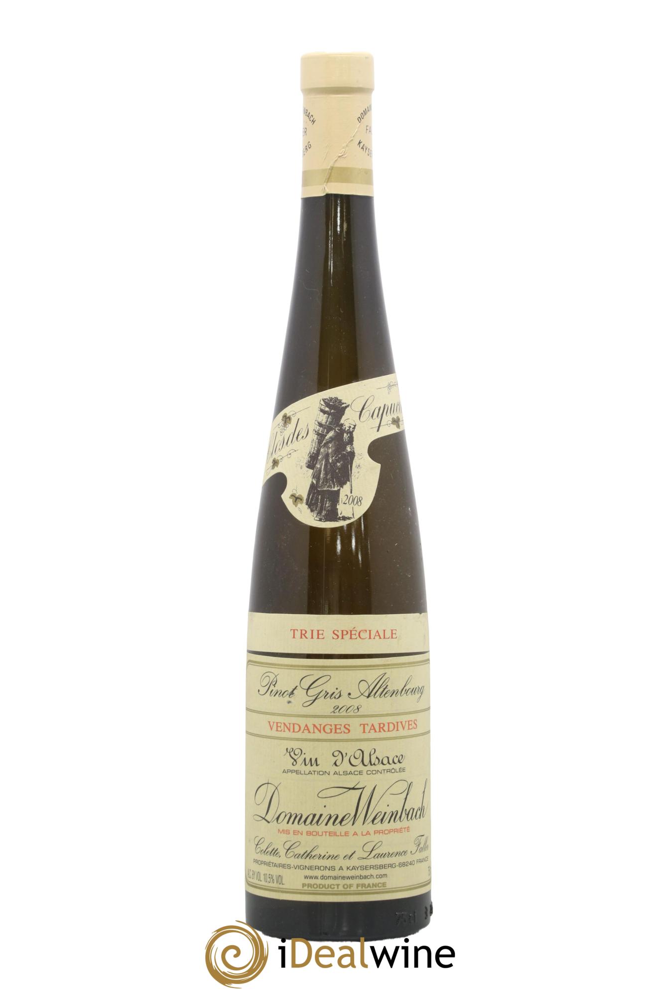 Alsace Pinot Gris Altenbourg Vendanges Tardives Trie Spéciale Weinbach 2008 - Posten von 1 Flasche - 0