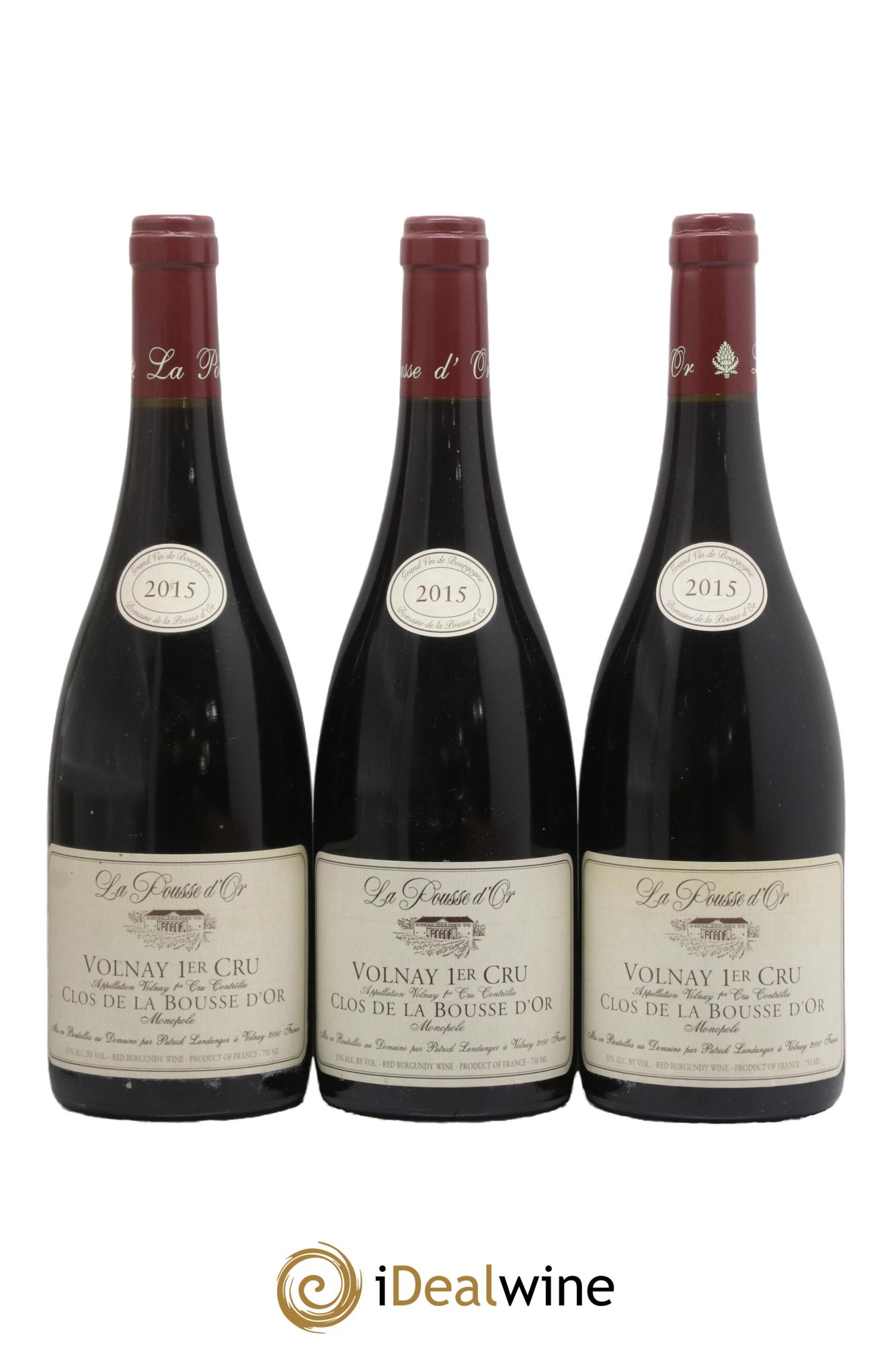Volnay 1er Cru Clos de la Bousse d'Or La Pousse d'Or (Domaine de) 2015 - Lot de 3 bouteilles - 0