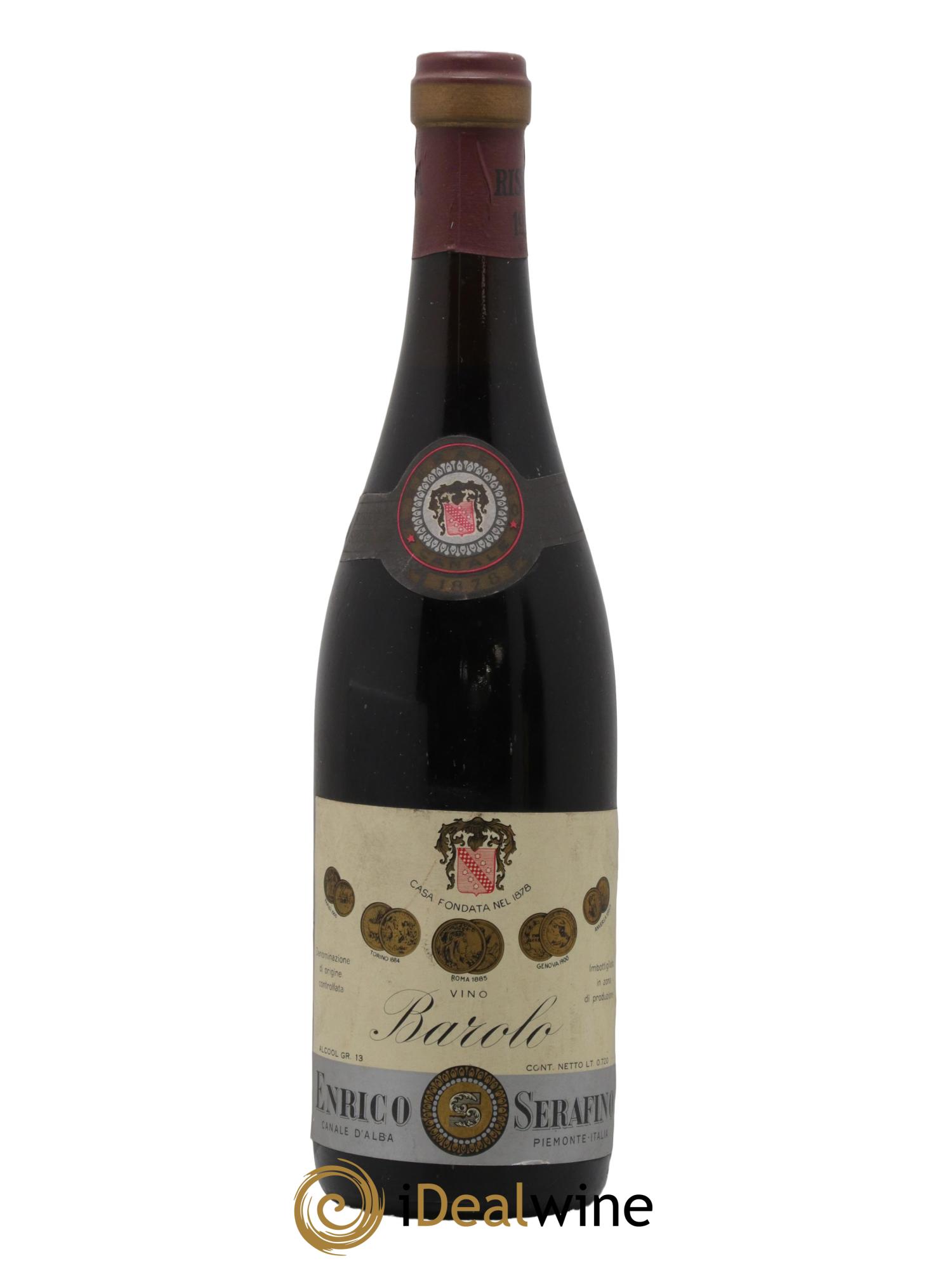 Barolo Enrico Serafino 1964 - Lot de 1 bouteille - 0