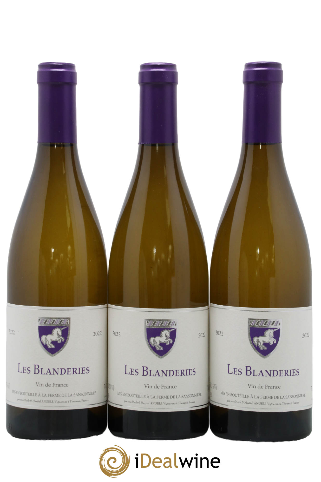 Vin de France Les Blanderies Mark Angeli (Domaine) - Ferme de la Sansonnière 2022 - Lotto di 3 bottiglie - 0