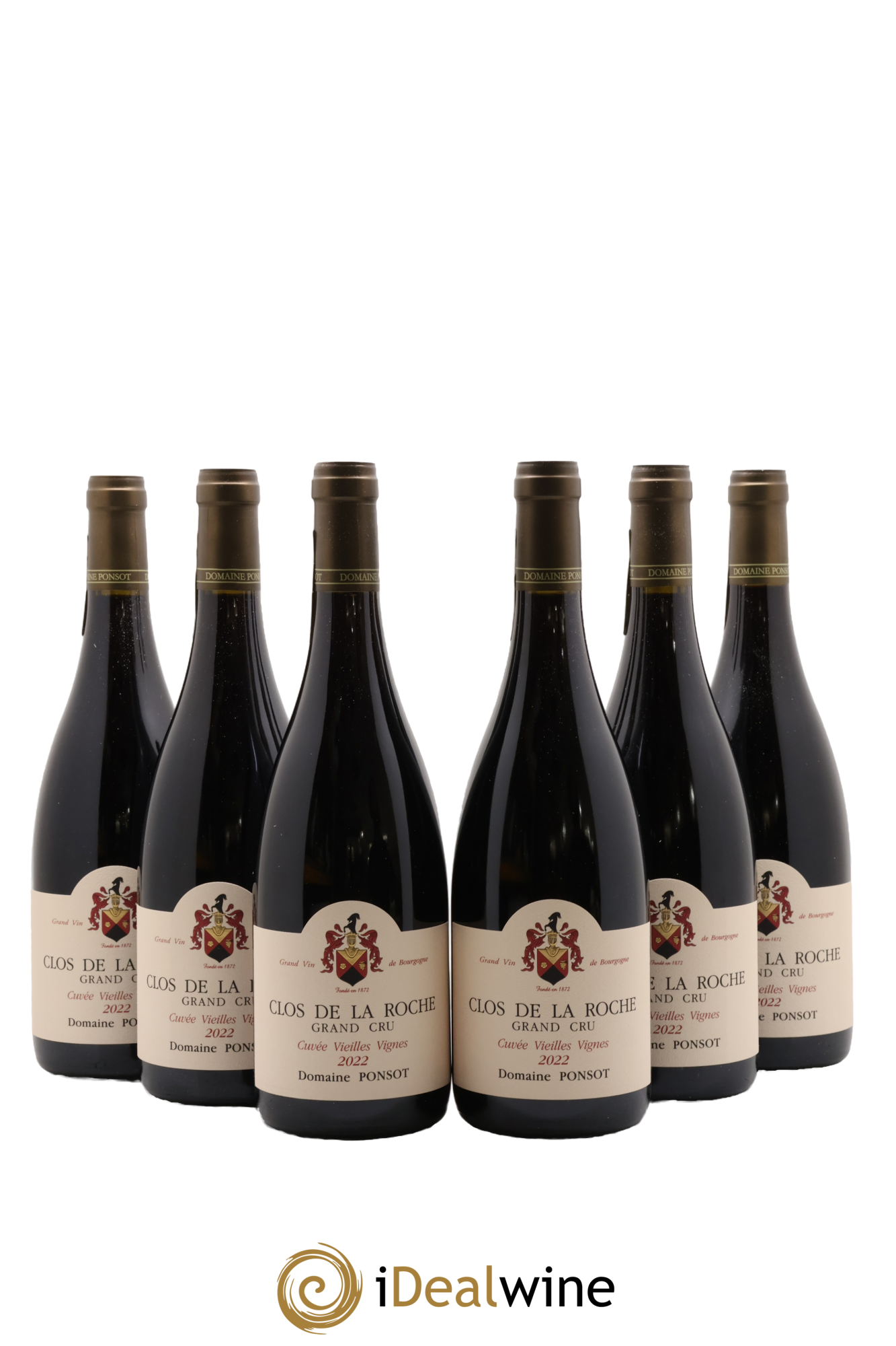 Clos de la Roche Grand Cru Vieilles Vignes Ponsot (Domaine) 2022 - Lot of 6 bottles - 0