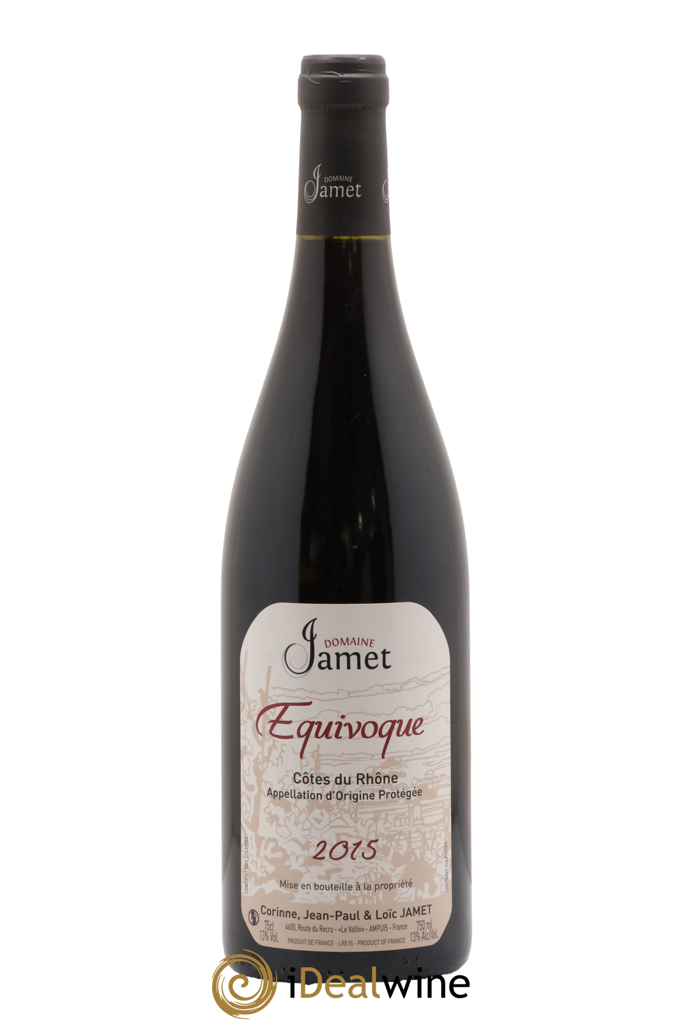 Côtes-du-Rhône Equivoque Jamet (Domaine) 2015 - Lot of 1 bottle - 0