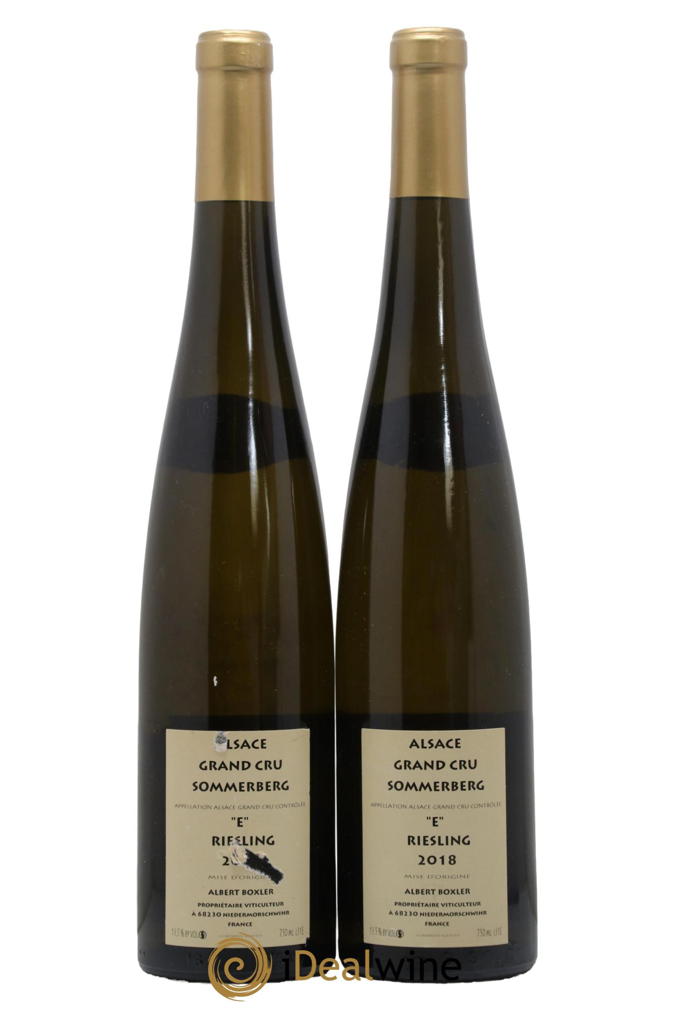 Alsace Riesling Grand Cru Sommerberg E Albert Boxler 2018 - Lot de 2 bouteilles - 1
