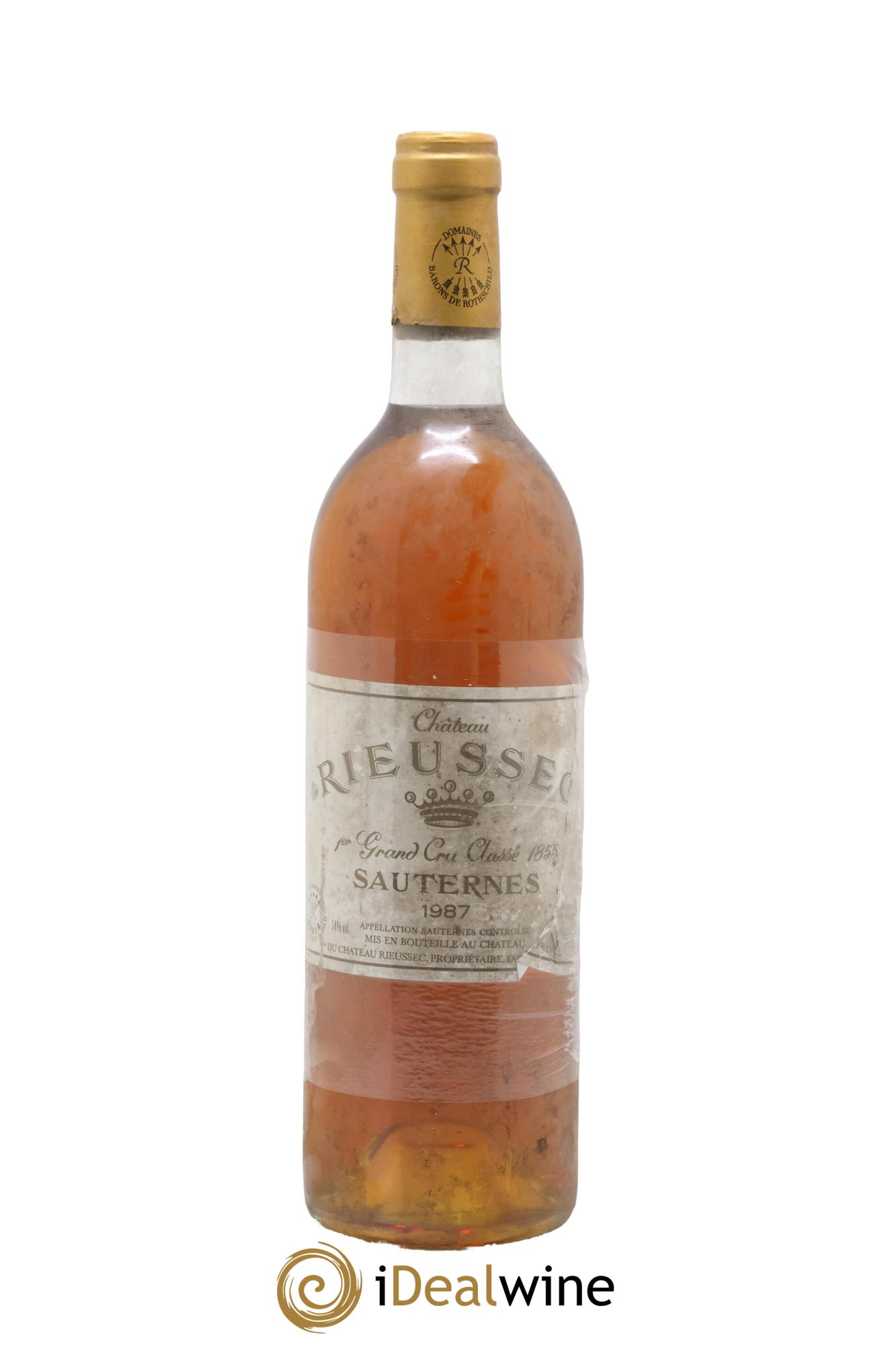 Château Rieussec 1er Grand Cru Classé 1987 - Lot de 1 bouteille - 0