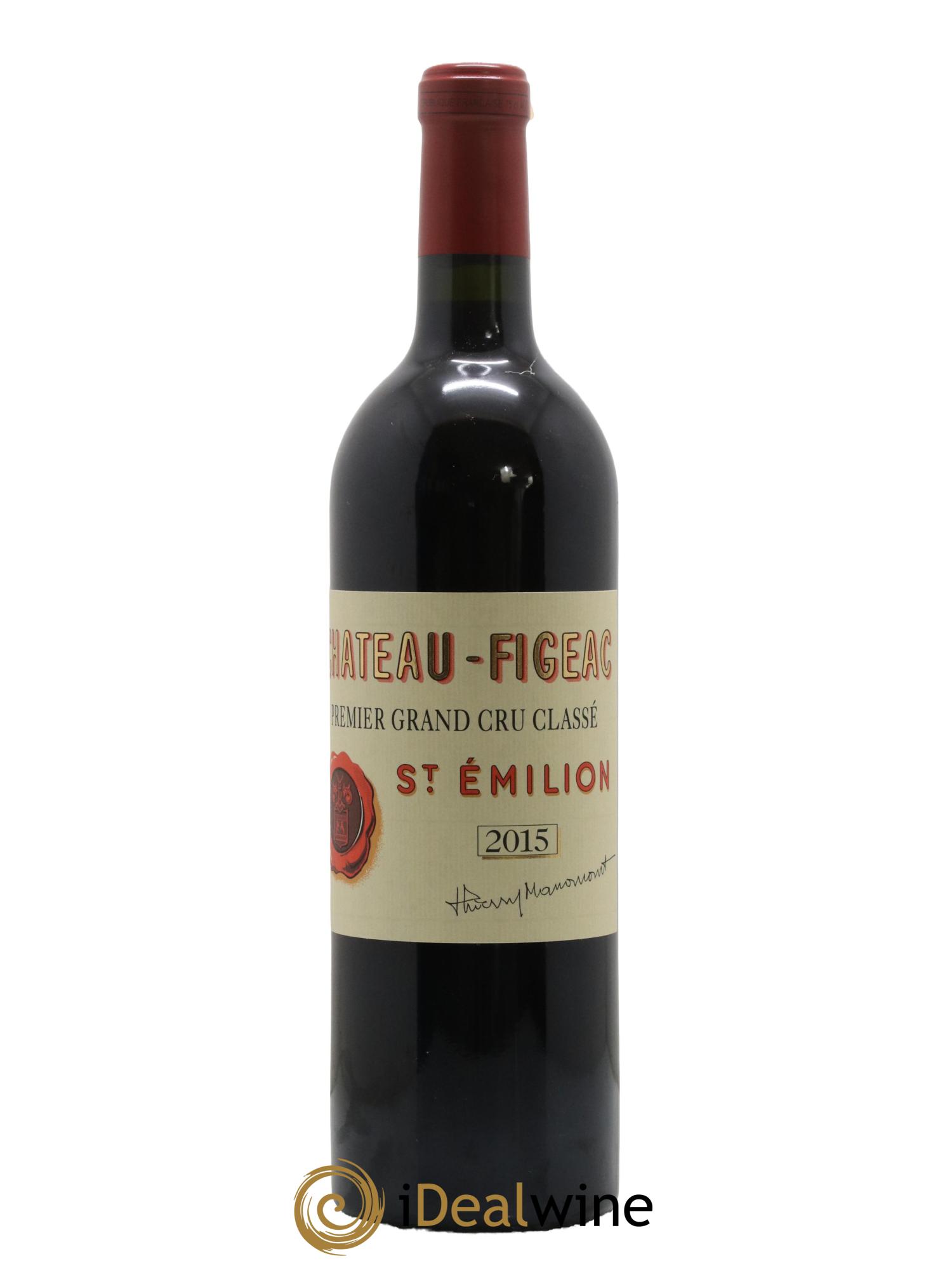 Château Figeac 1er Grand Cru Classé A 2015 - Lot de 1 bouteille - 0