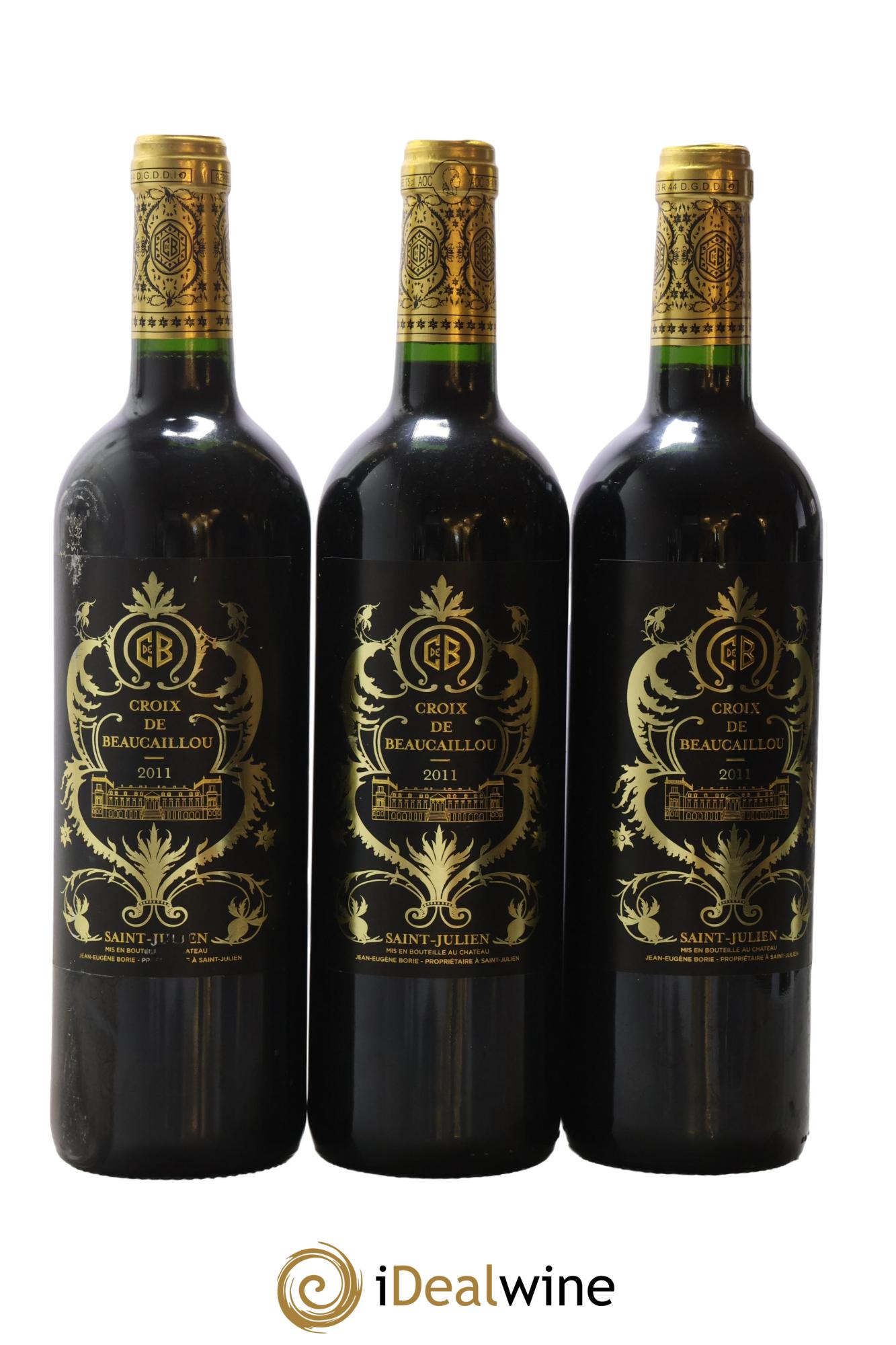 La Croix de Beaucaillou Second Vin 2011 - Posten von 3 Flaschen - 0