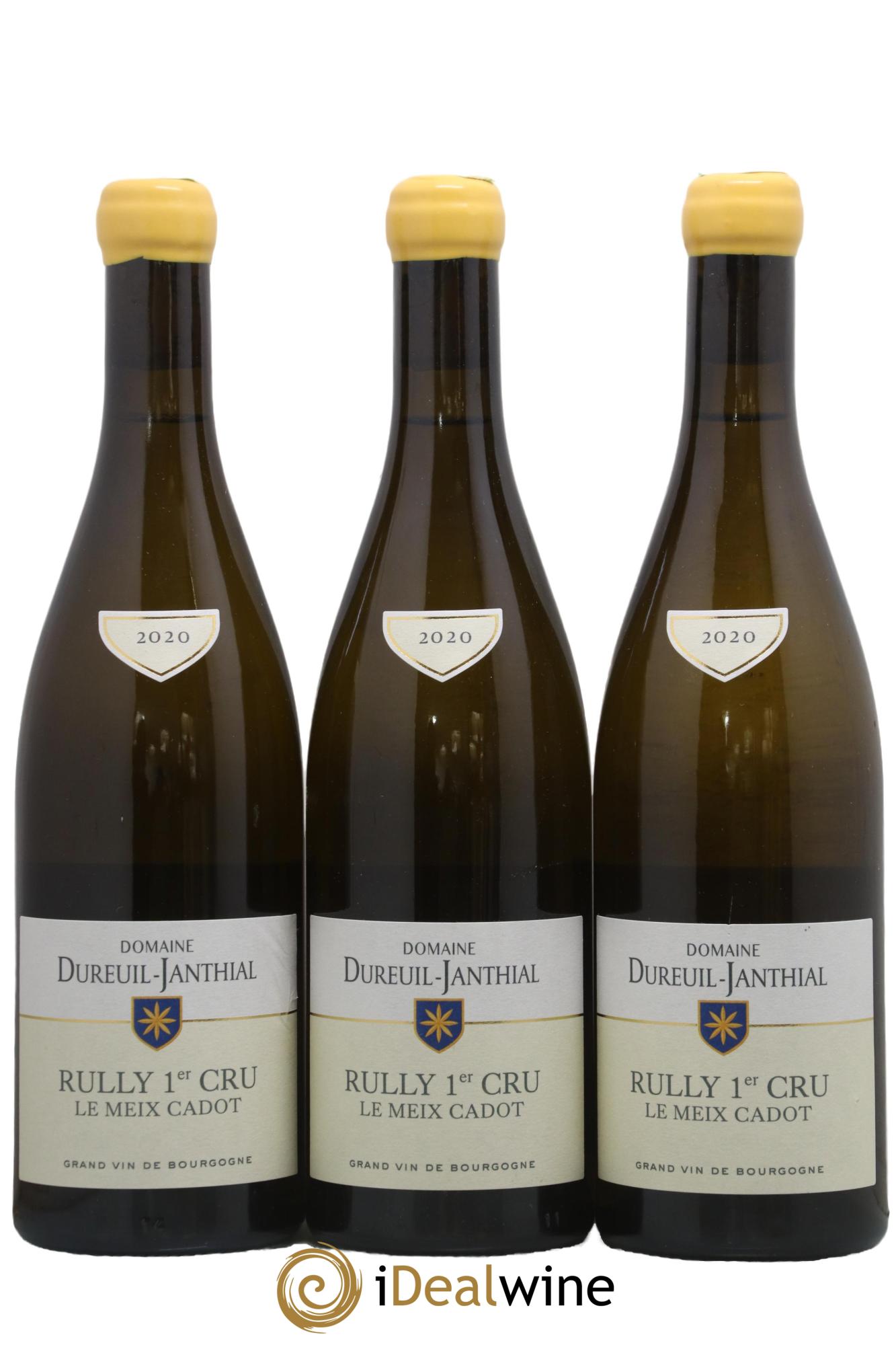 Rully 1er Cru Le Meix Cadot Vincent Dureuil-Janthial 2020 - Lot de 3 bouteilles - 0