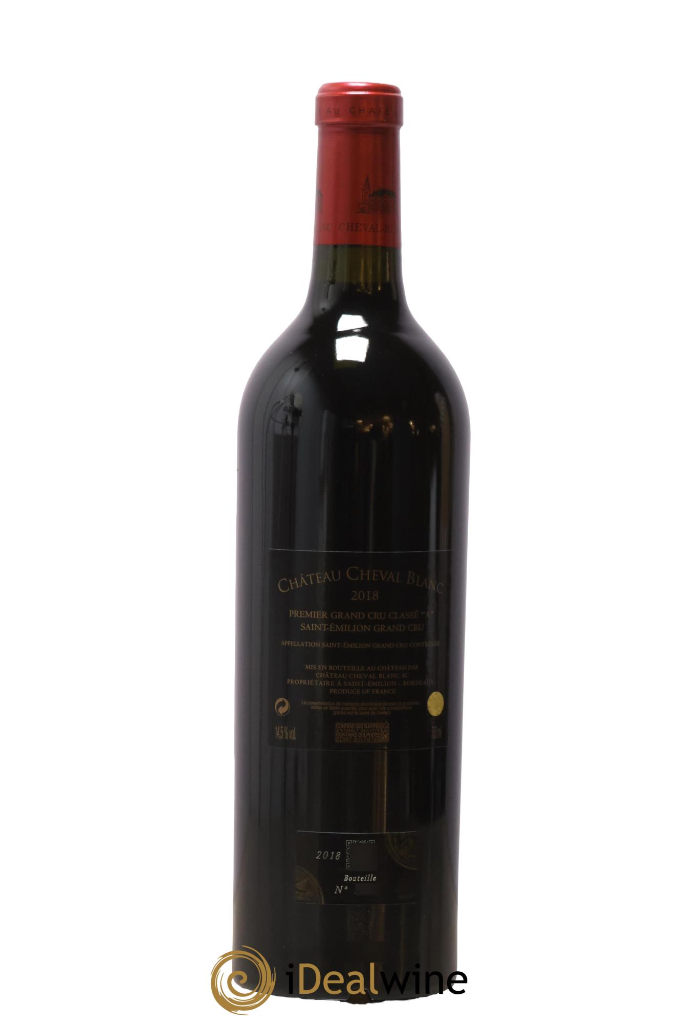 Château Cheval Blanc 1er Grand Cru Classé A 2018 - Lot de 1 bouteille - 1