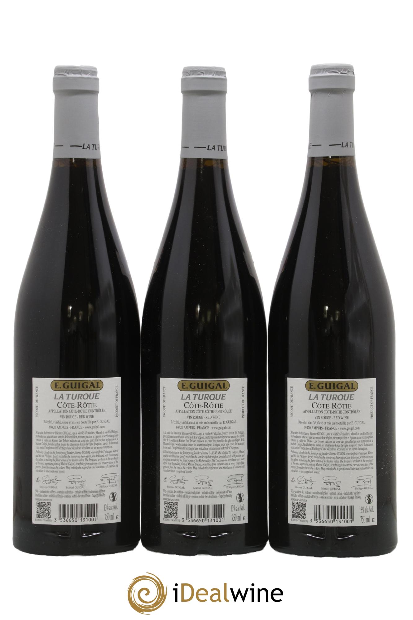 Côte-Rôtie La Turque Guigal 2021 - Lot de 3 bouteilles - 1