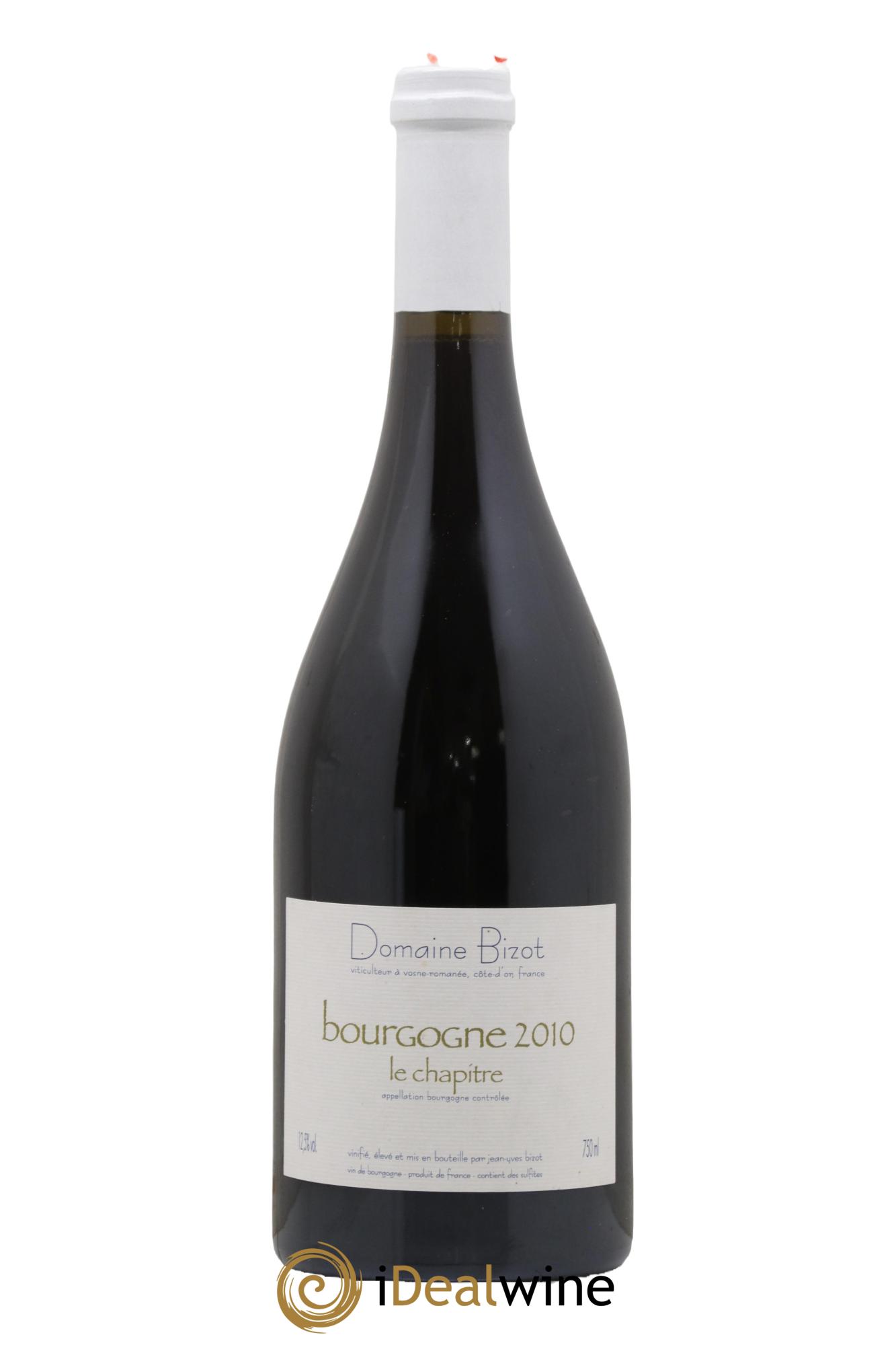 Bourgogne Le Chapitre Bizot (Domaine) 2010 - Lotto di 1 bottiglia - 0