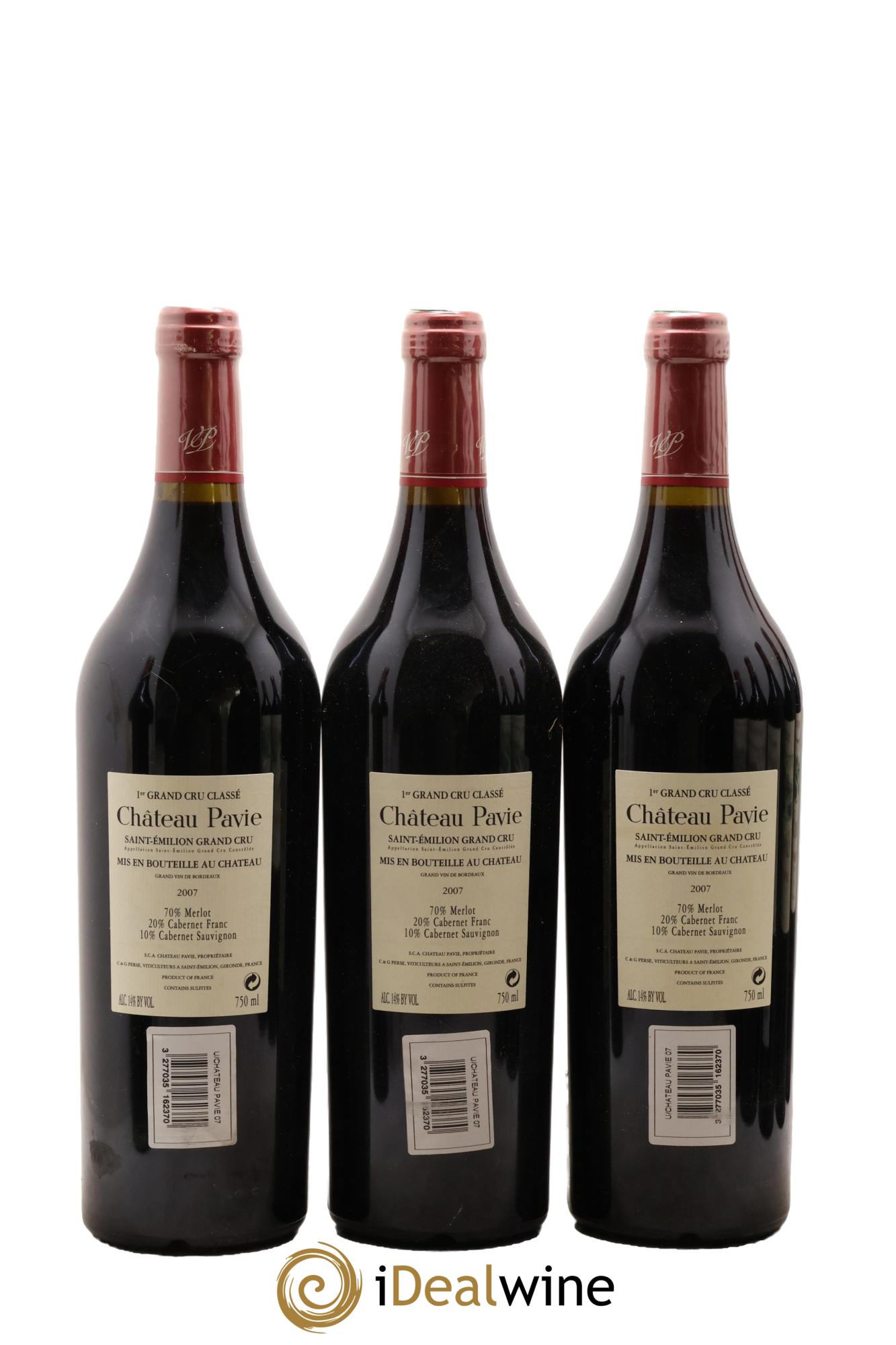 Château Pavie 1er Grand Cru Classé A 2007 - Lot de 12 bouteilles - 4