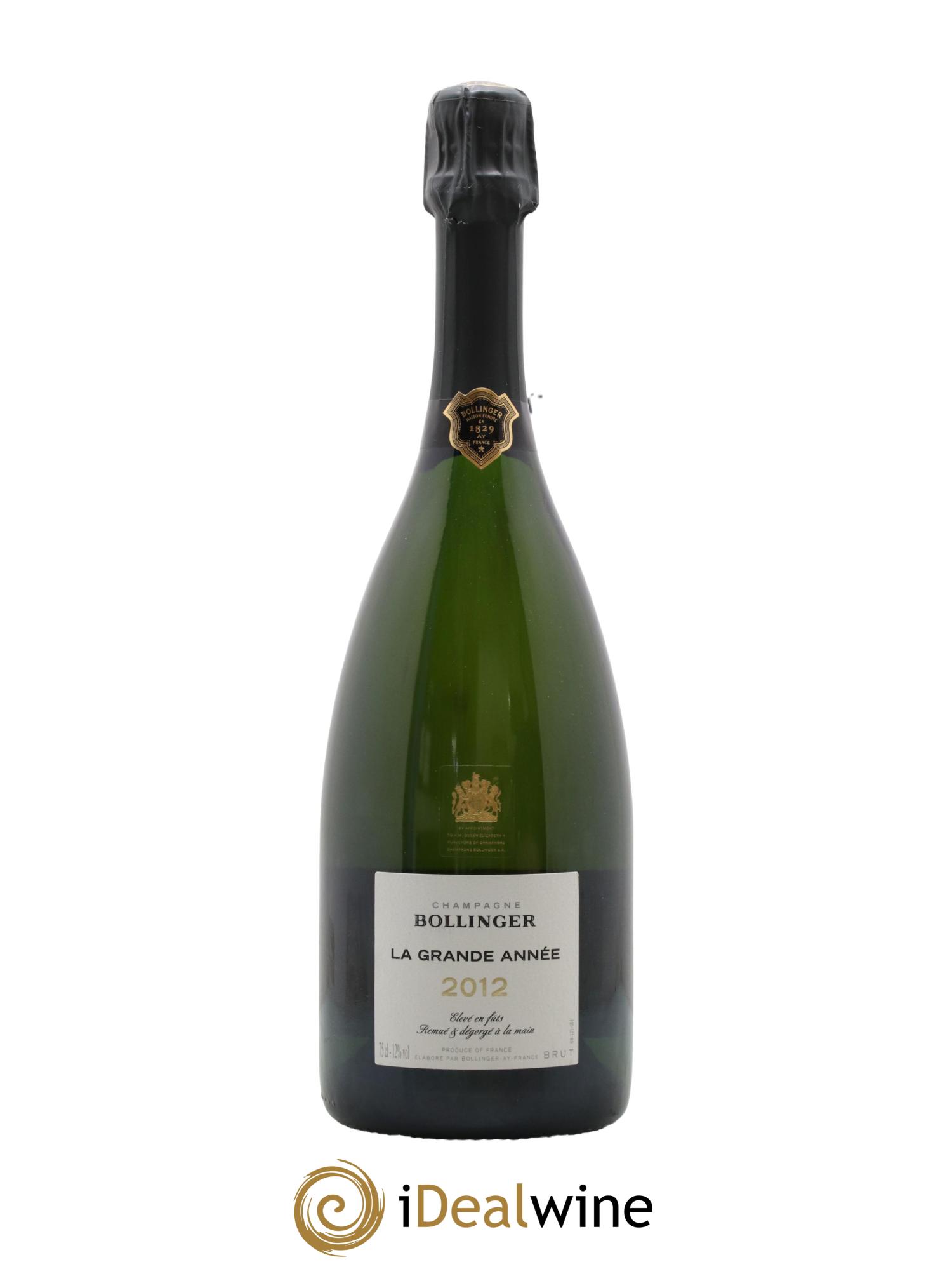 La Grande Année Brut Bollinger 2012 - Lot de 1 bouteille - 0