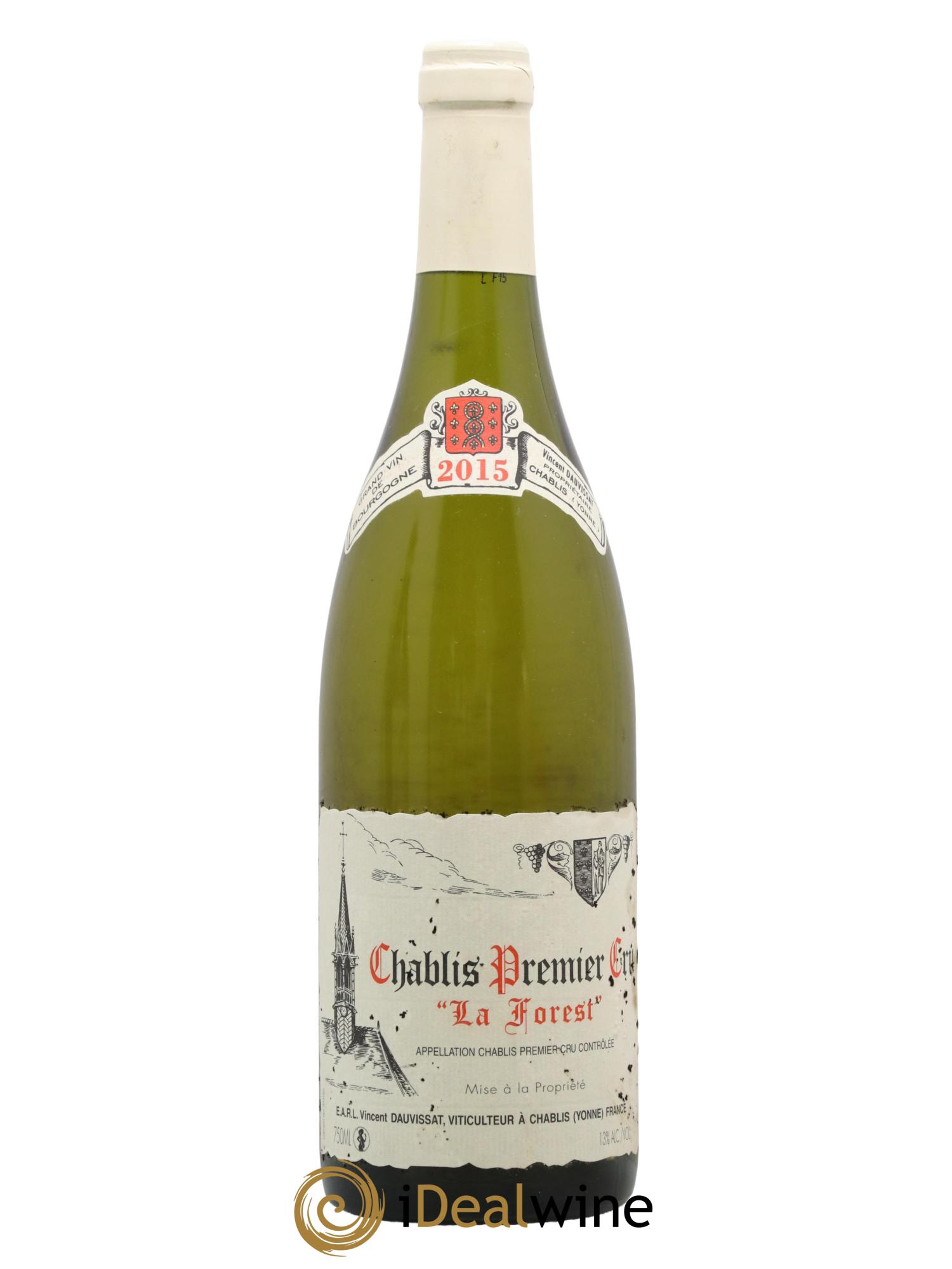 Chablis 1er Cru La Forest Vincent Dauvissat (Domaine) 2015 - Lot de 1 bouteille - 0