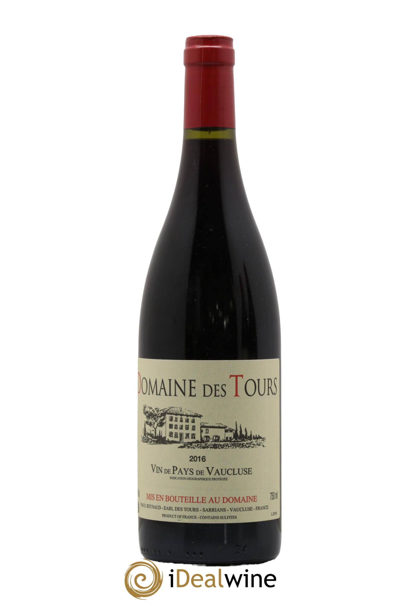 Vaucluse (Vin de Pays de Vaucluse) Domaine des Tours Emmanuel Reynaud 2016 - Lot de 1 bouteille - 0
