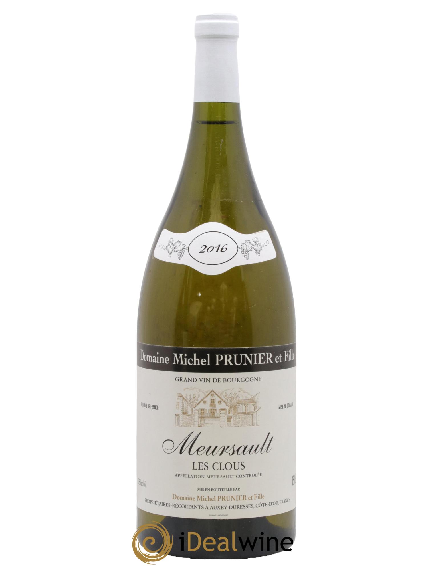 Meursault Les Cloux Prunier & Fille 2016 - Lot de 1 magnum - 0