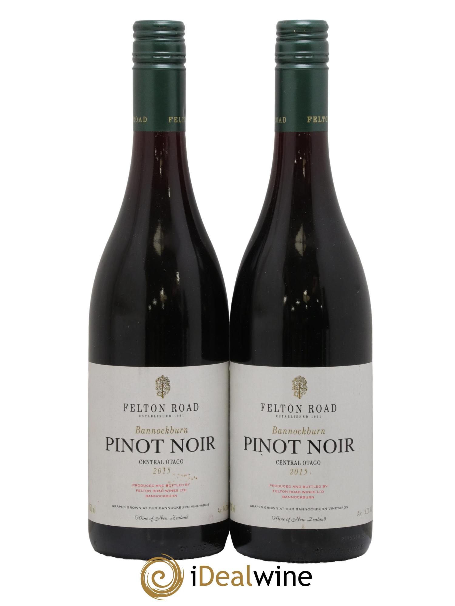 Central Otago Felton Road Bannockburn Pinot Noir 2015 - Posten von 2 Flaschen - 0