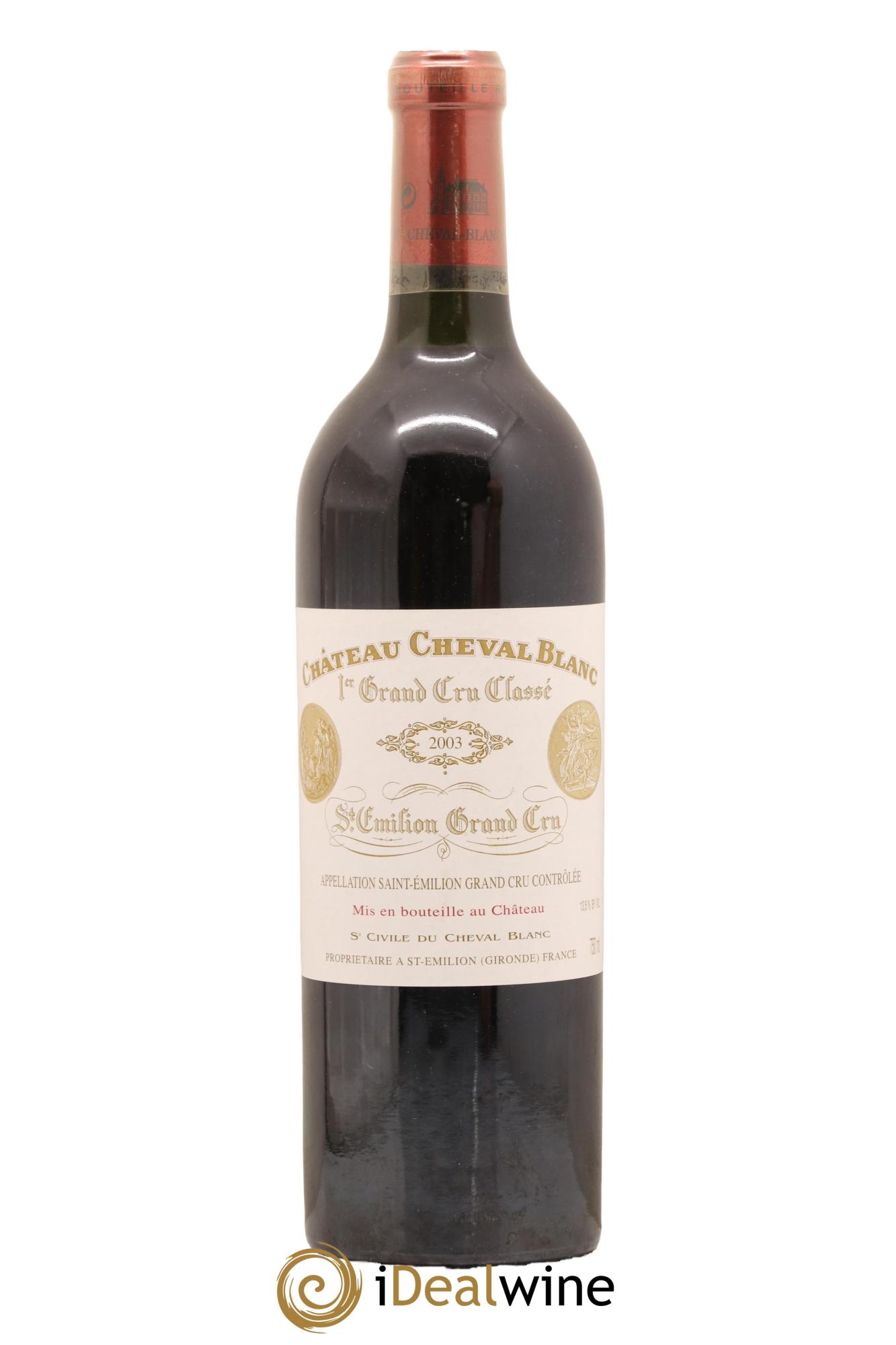 Château Cheval Blanc 1er Grand Cru Classé A 2003 - Lot de 1 bouteille - 0