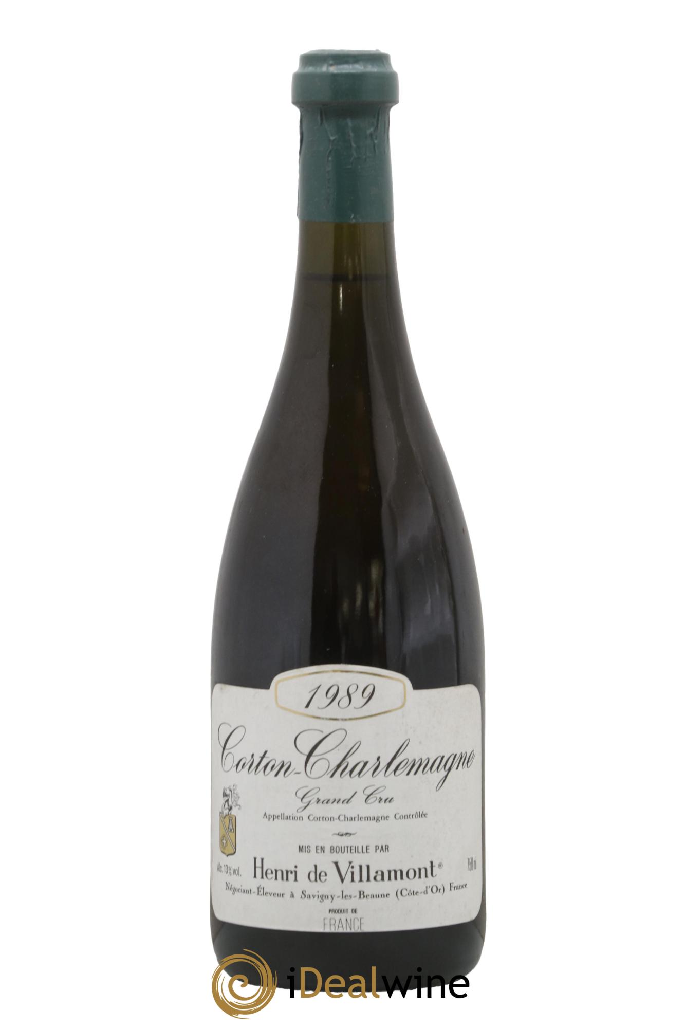 Corton-Charlemagne Grand Cru Henri de Villamont 1989 - Posten von 1 Flasche - 0