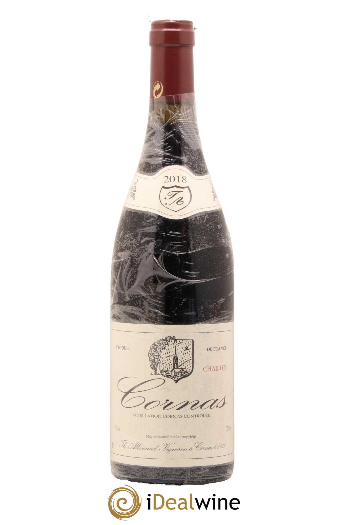 Cornas Chaillot Thierry Allemand 2018 - Lot de 1 bouteille - 0