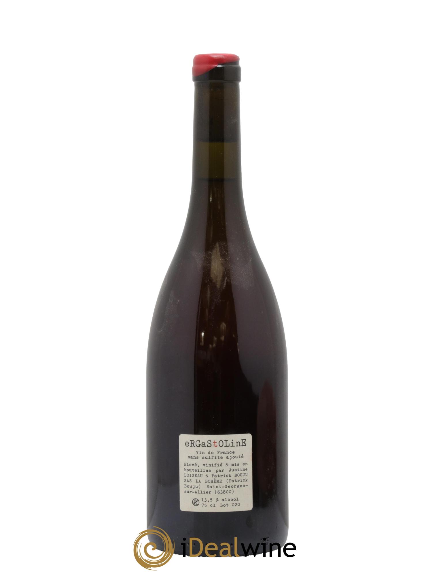 Vin de France Ergastoline Patrick Bouju - La Bohème 2020 - Lot de 1 bouteille - 1