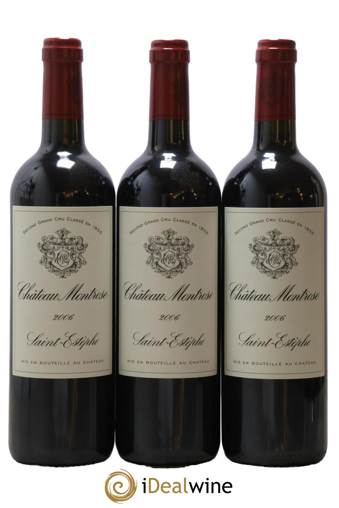 Château Montrose 2ème Grand Cru Classé 2006 - Lot de 3 bouteilles - 0