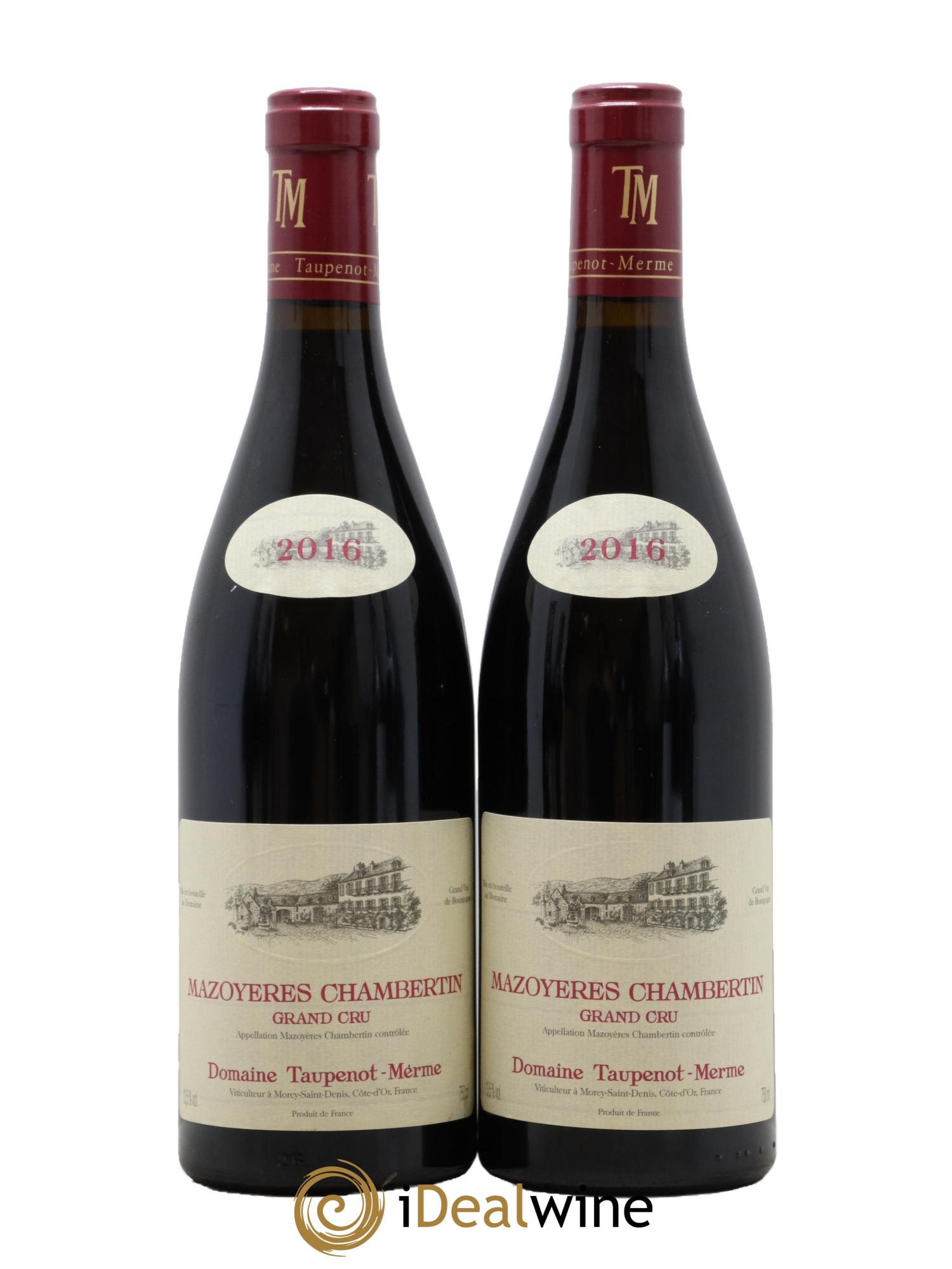 Mazoyères-Chambertin Grand Cru Taupenot-Merme 2016 - Lot de 2 bouteilles - 0