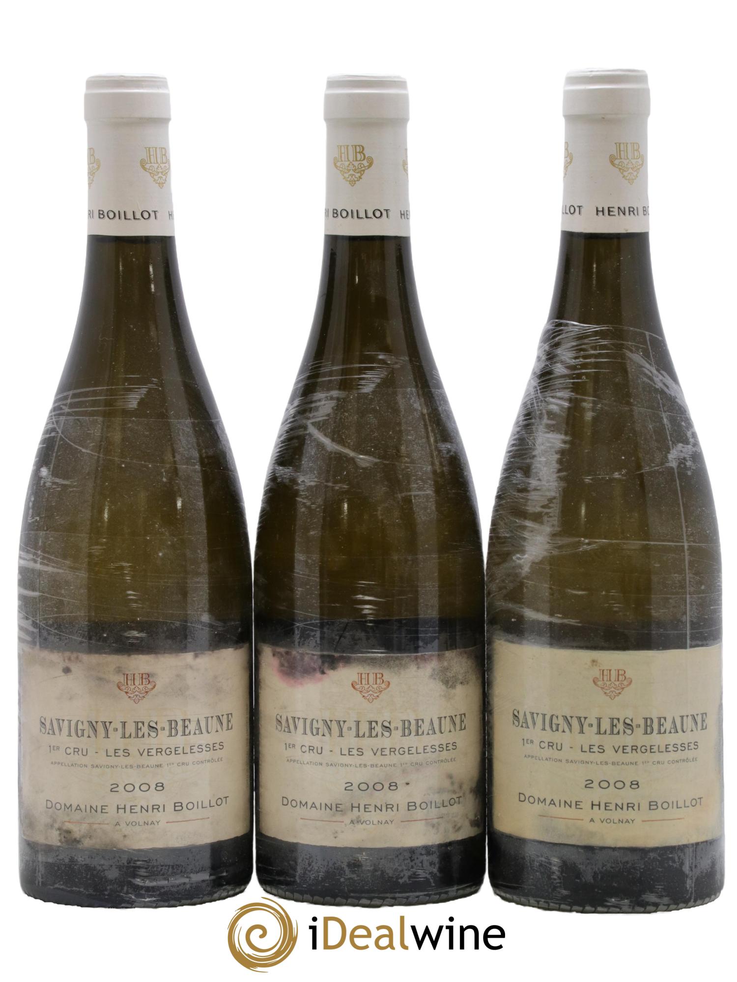 Savigny-lès-Beaune 1er Cru Les Vergelesses Henri Boillot (Domaine) 2008 - Lot de 3 bouteilles - 0