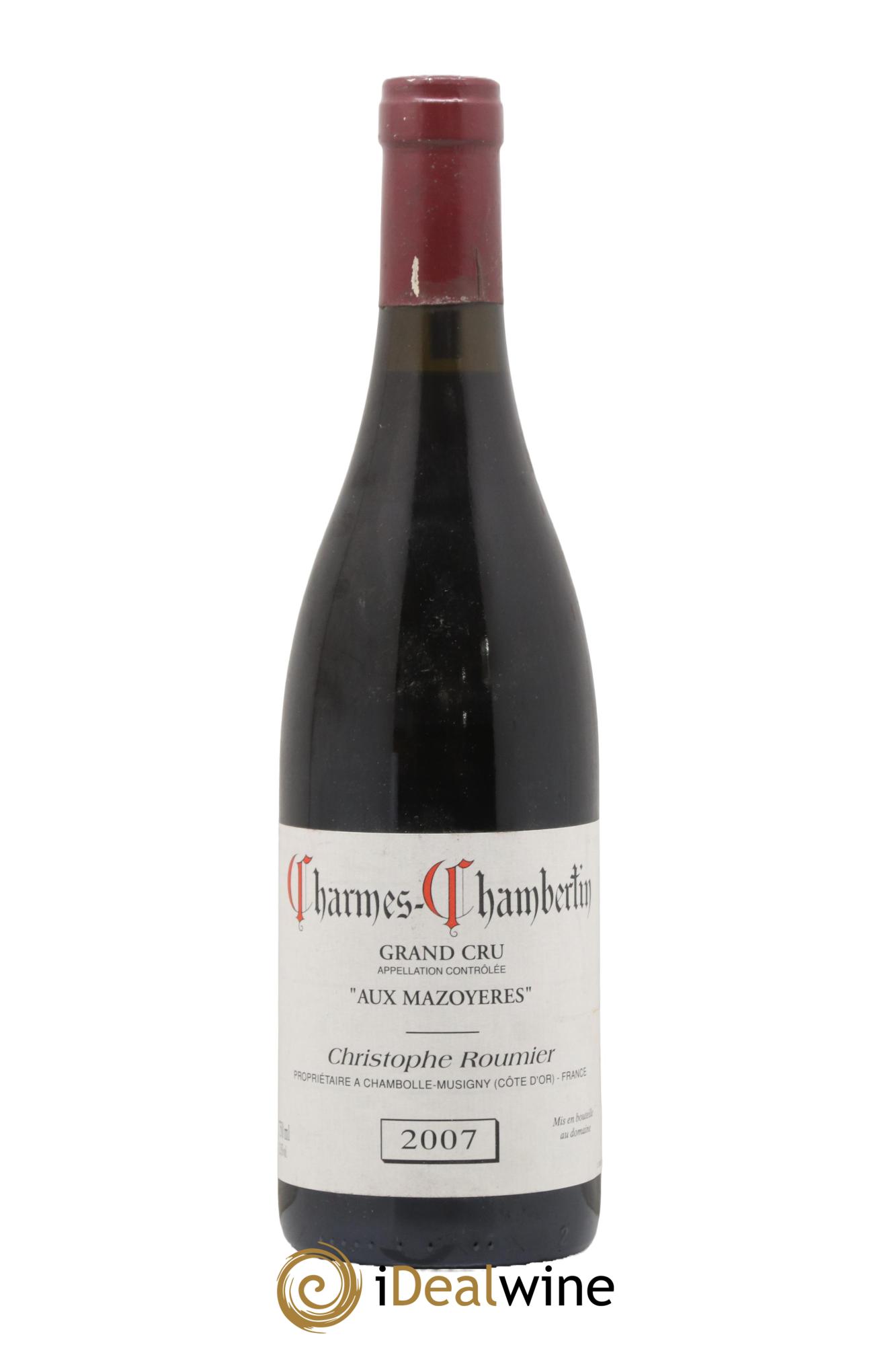 Charmes-Chambertin Grand Cru Aux Mazoyères Christophe Roumier 2007 - Lot de 1 bouteille - 0