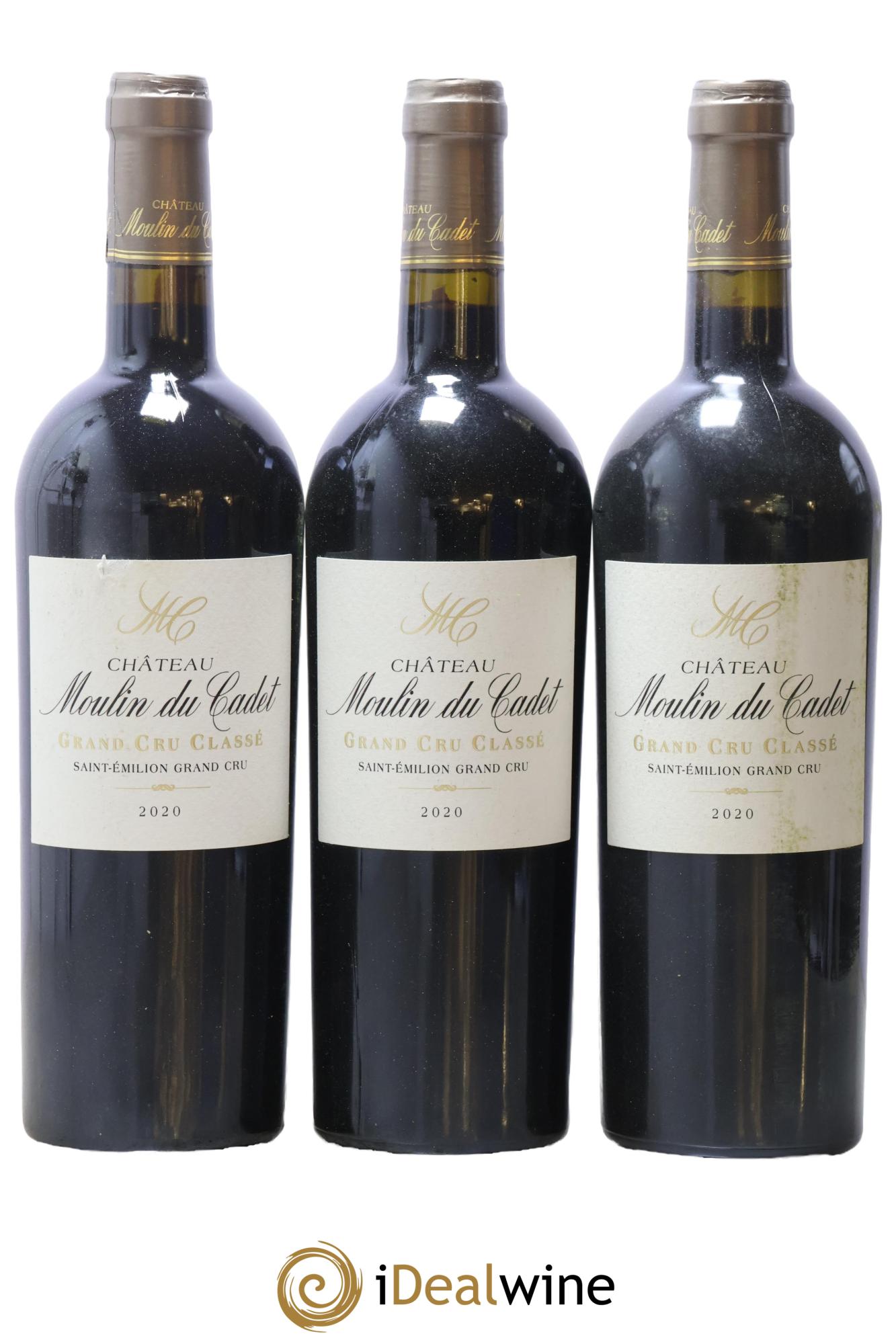Château Moulin du Cadet Grand Cru Classé 2020 - Lot de 3 bouteilles - 0