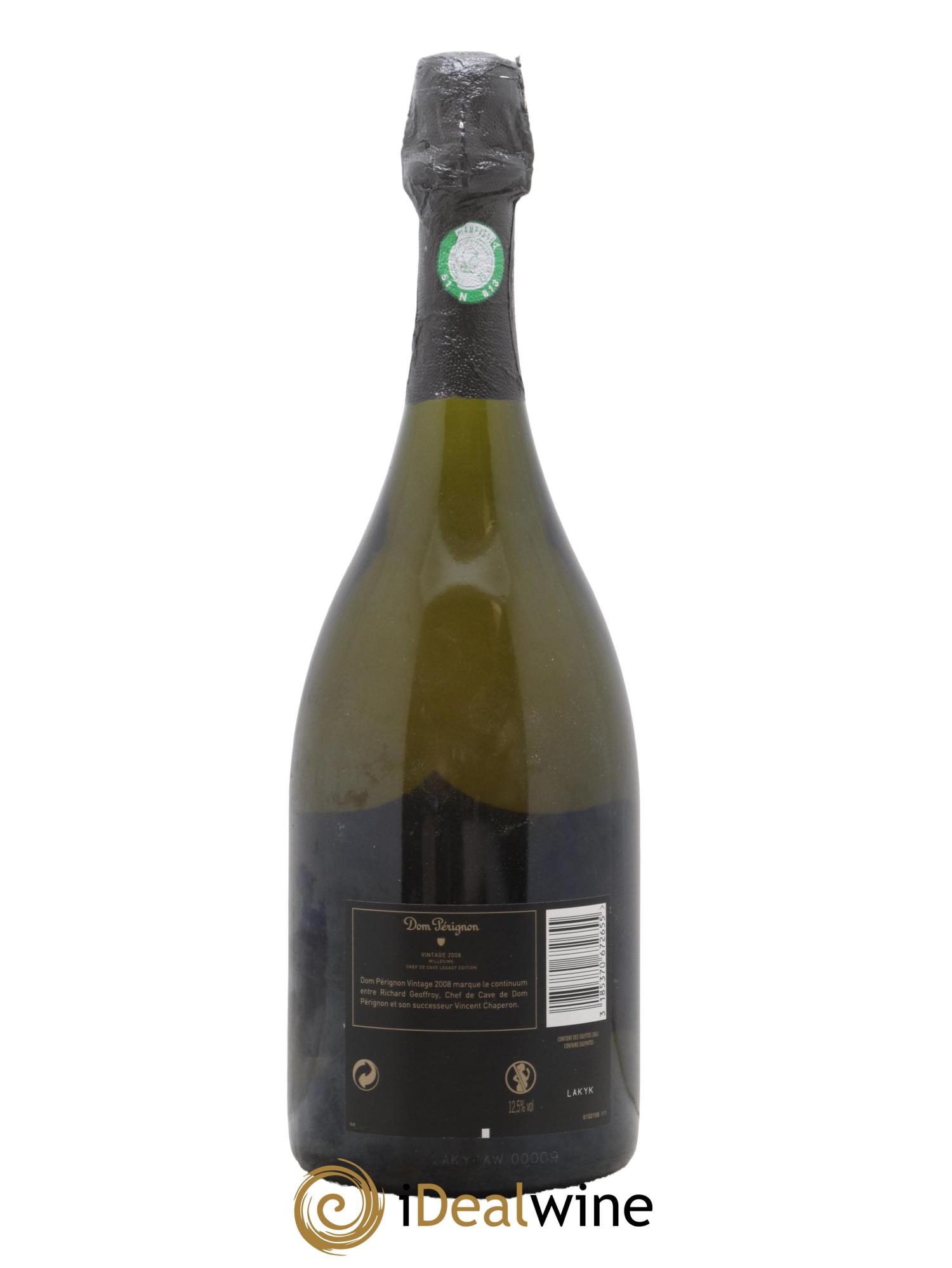 Brut Dom Pérignon Edition Chef de Cave Legacy Richard Geoffroy Vincent Chaperon 2008 - Lotto di 1 bottiglia - 1