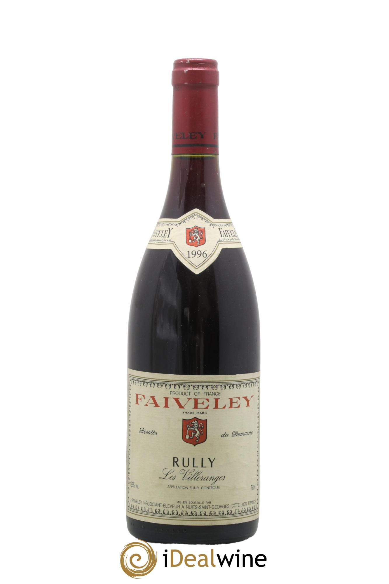 Rully Les Villeranges Domaine Faiveley 1996 - Lot de 1 bouteille - 0