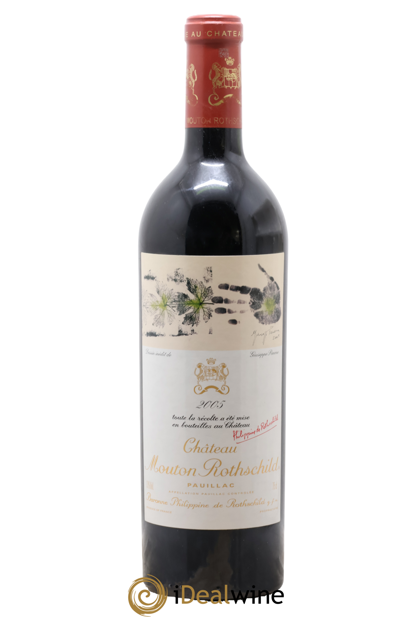Château Mouton Rothschild 1er Grand Cru Classé 2005 - Lot de 1 bouteille - 0