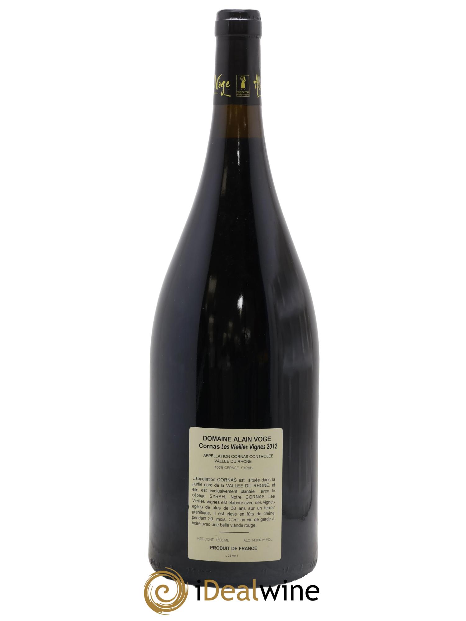 Cornas Les Vieilles Vignes Alain Voge (Domaine) 2012 - Lotto di 1 magnum - 1