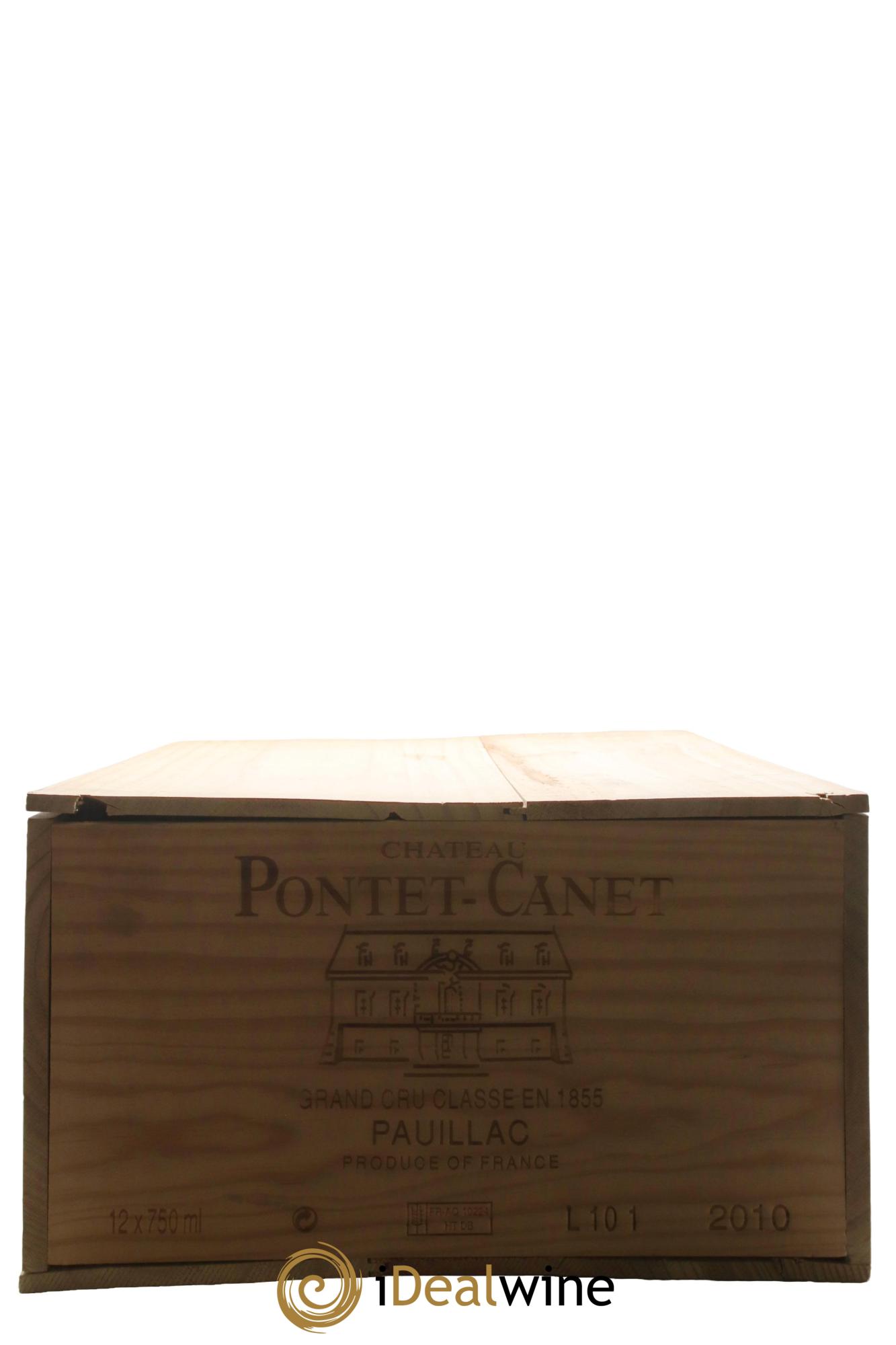 Château Pontet Canet 5ème Grand Cru Classé 2010 - Posten von 12 Flaschen - 9