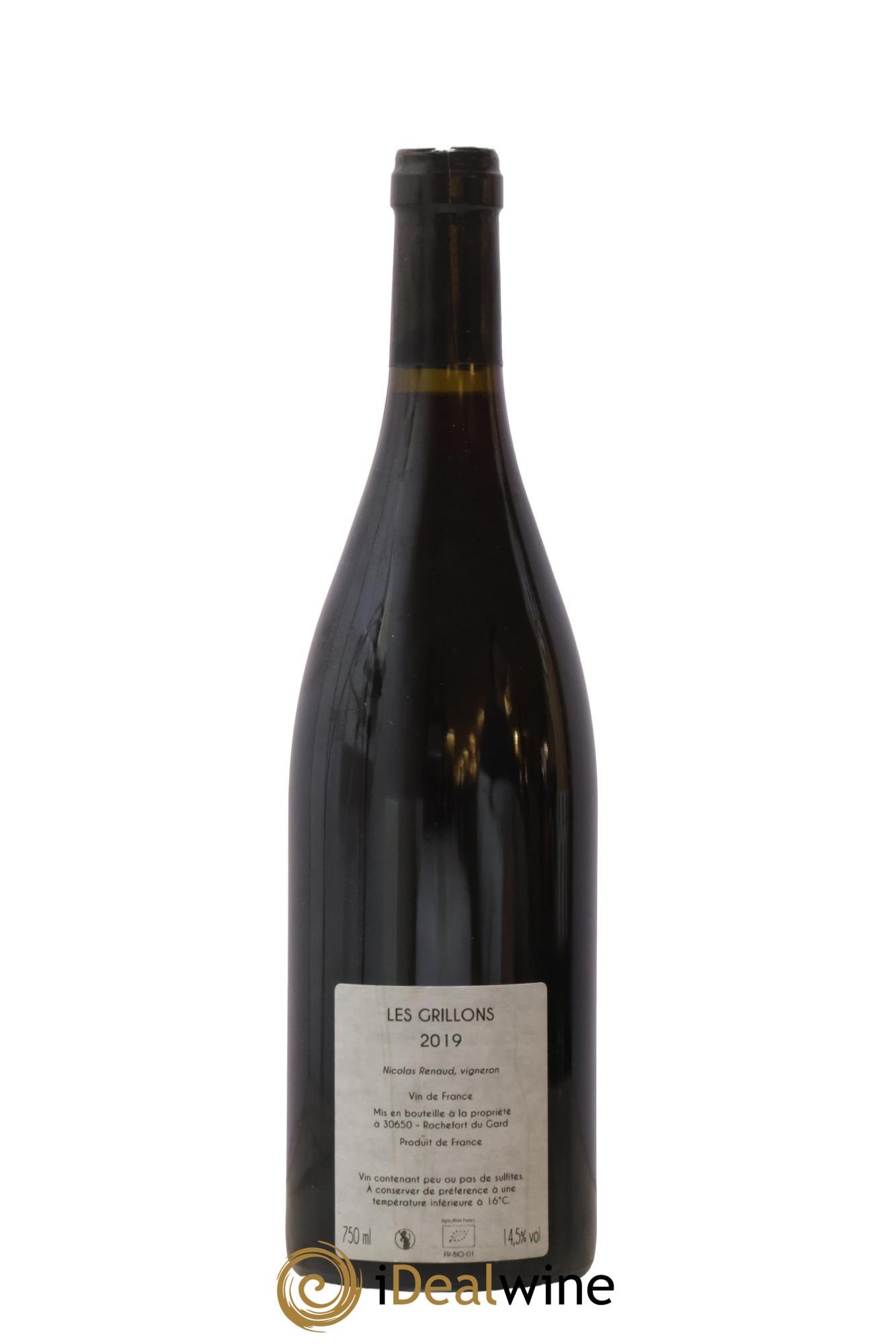 Vin de France Les Grillons Clos des Grillons 2019 - Lot de 1 bouteille - 1