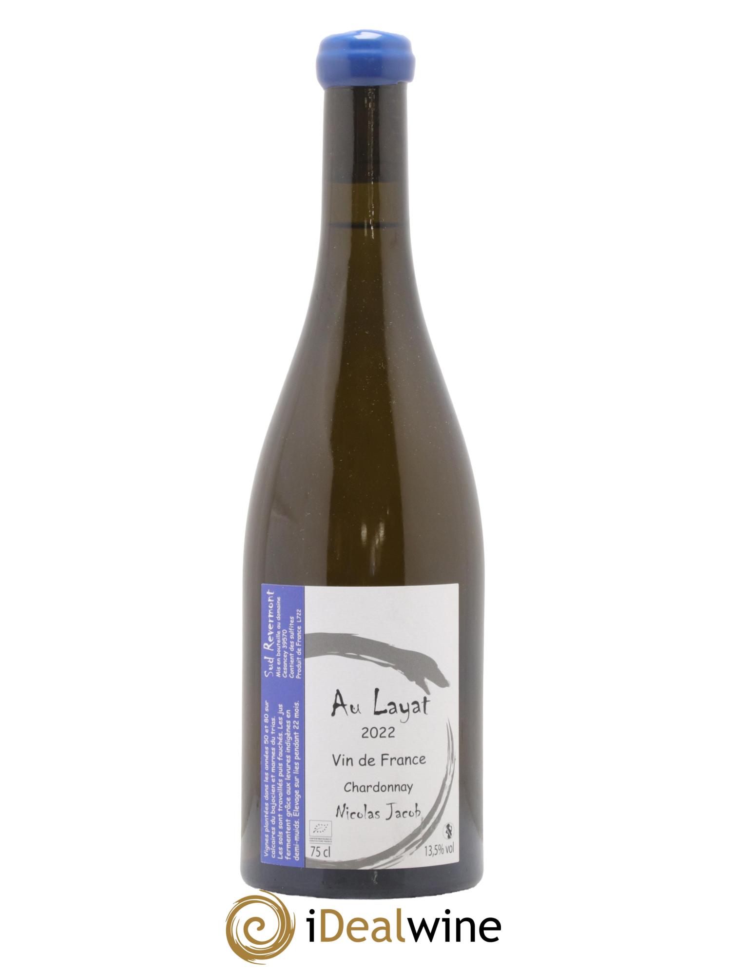 Vin de France Au Layat Chardonnay Jacob 2022 - Lot de 1 bouteille - 0